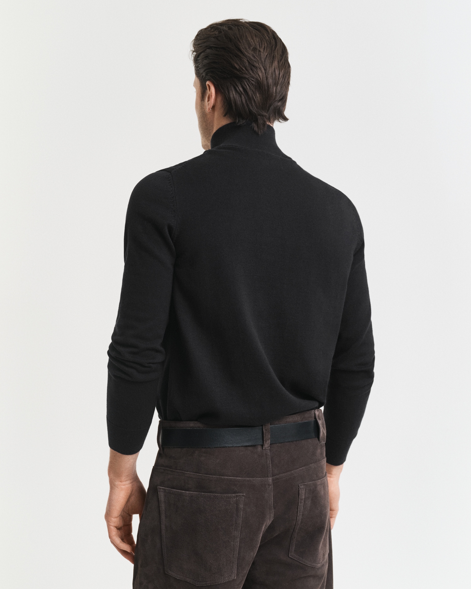 Gant Troyer »CLASSIC COTTON HALF ZIP« mit gerippten Details