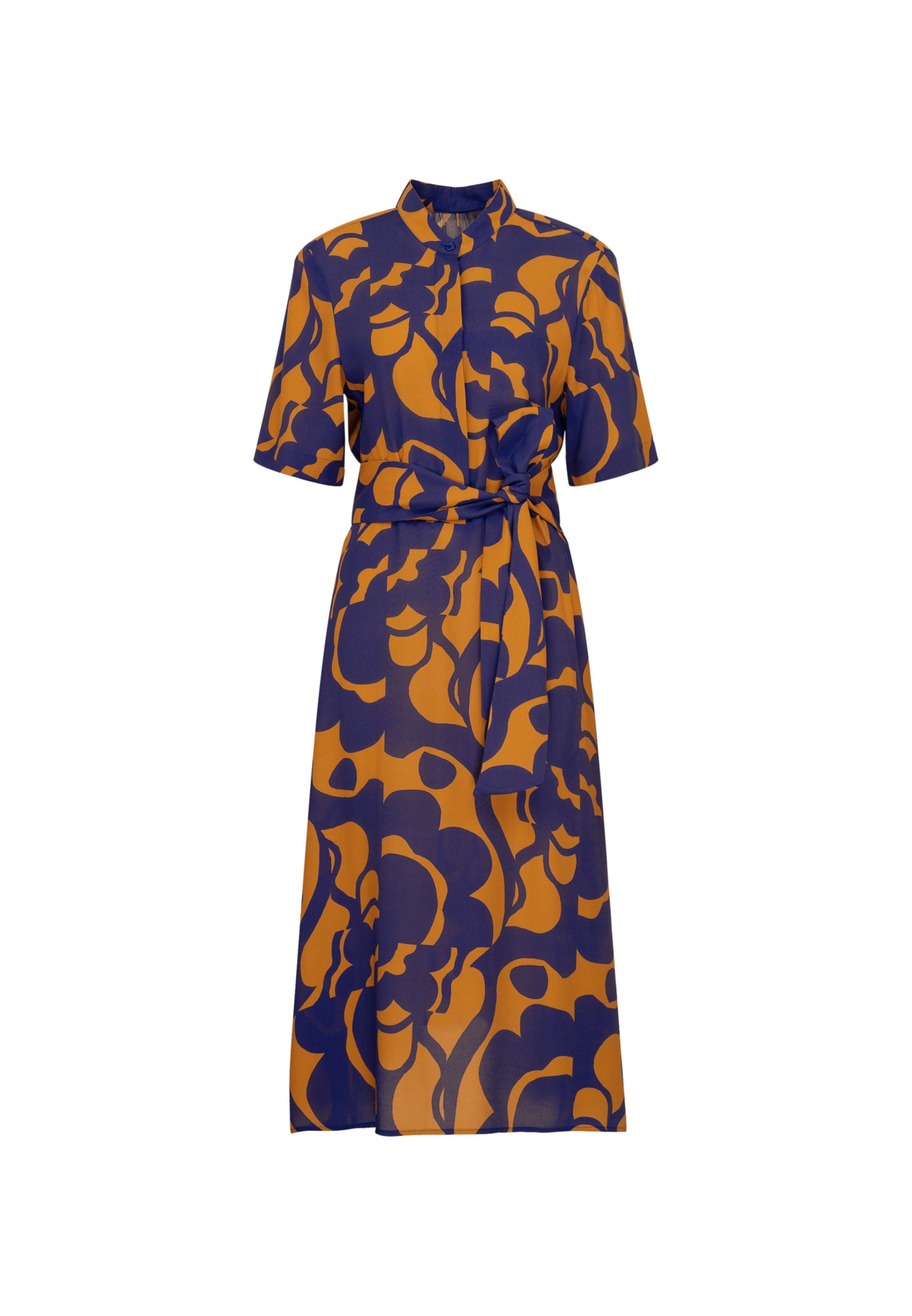 seidensticker Sommerkleid »Schwarze Rose« 1/2 Rundhals Geometrische Muster