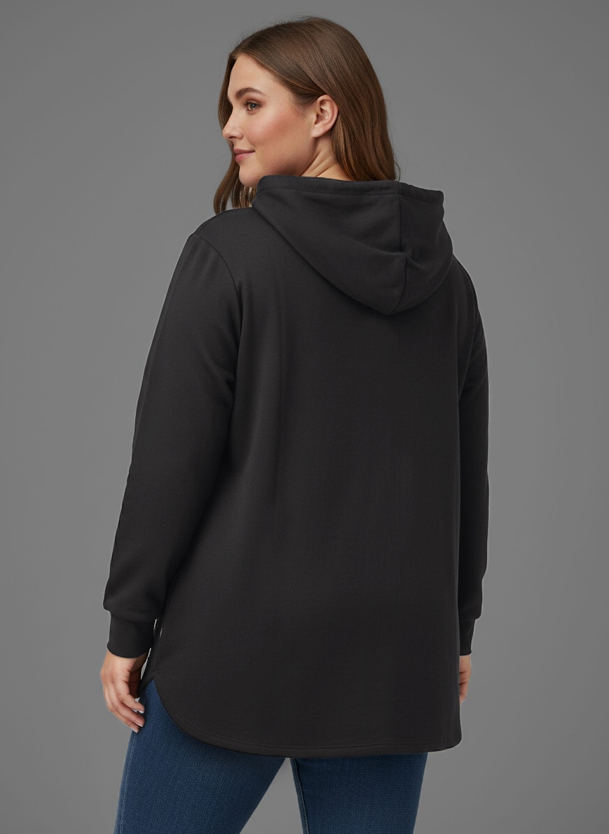 Laura Scott CURVE Sweat à capuche im Oversized Look aus weicher Baumwolle – GROSSE GRÖSSEN