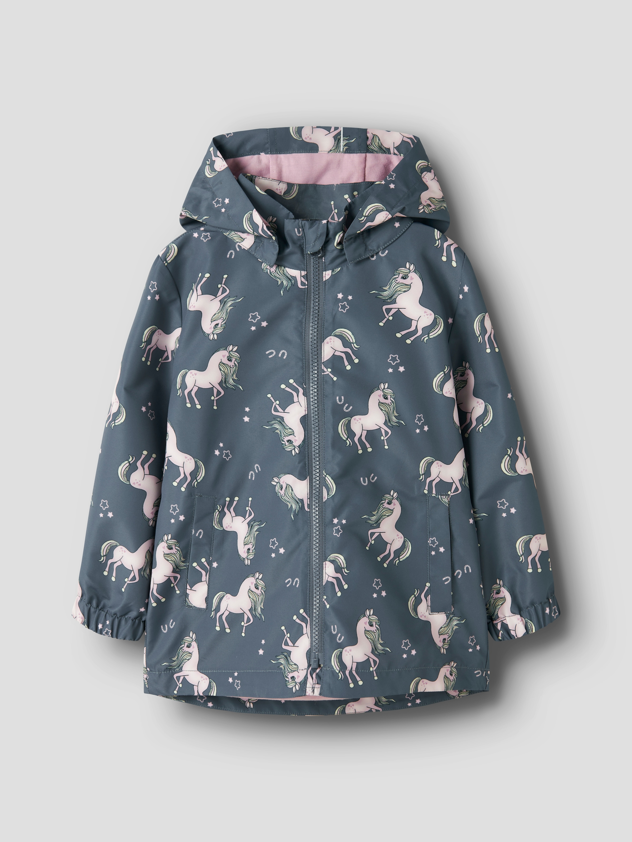 Name It Outdoorjacke »NMFMAXI JACKET LI AOP NOOS« mit Kapuze