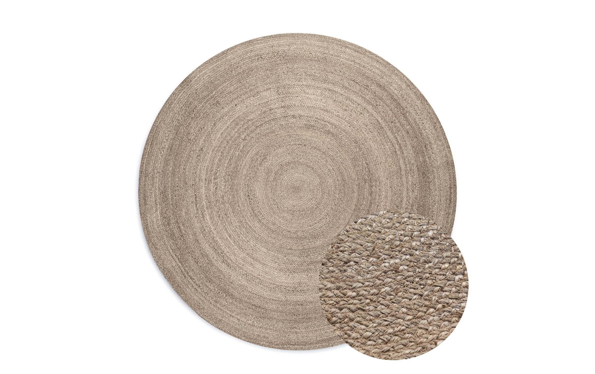 HANSE Home Teppich »Rangpur Juteteppich, in rund und oval« oval 10 mm Höhe handgewebt, 100% Jute , Natur, Wohnzimmer, Flur, Boho, Skandi