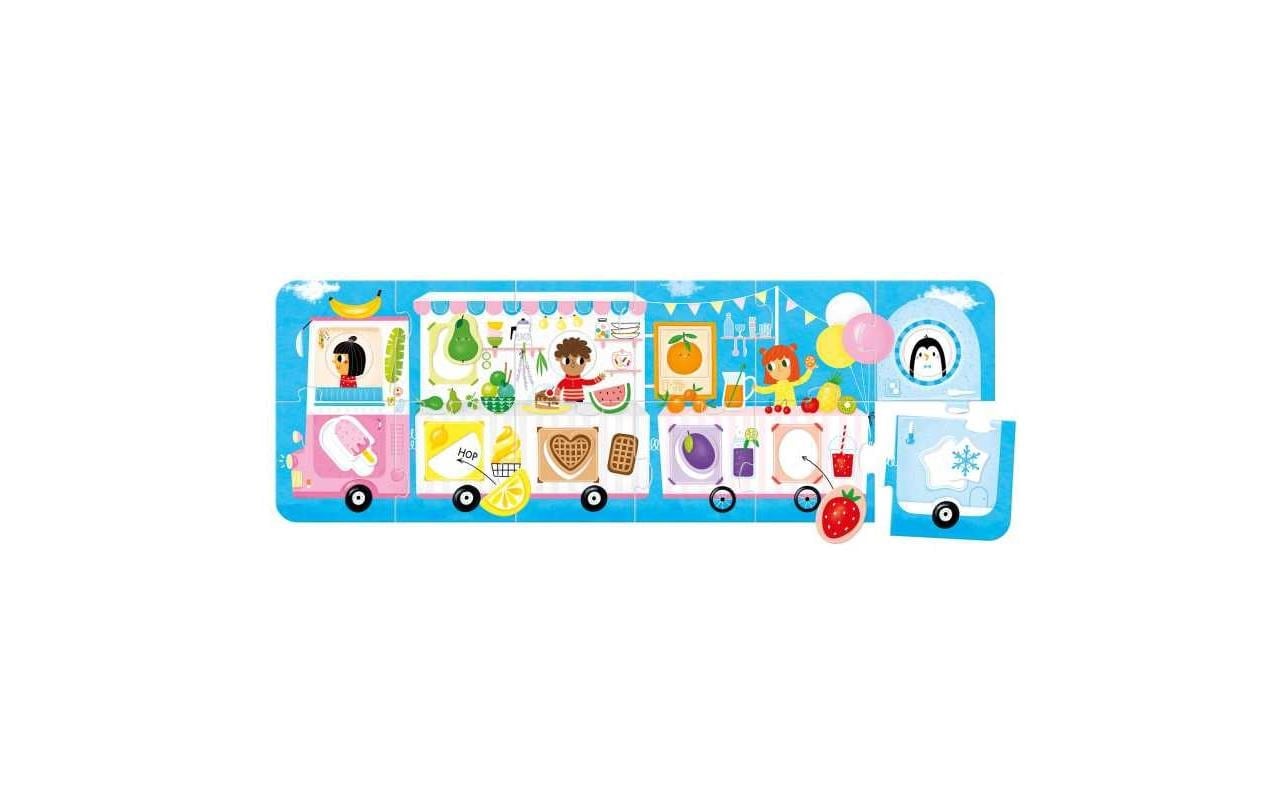   Puzzle »Banana Panda Make-A-Match Puzzle Food Truck XL Pappe 23 Teile« Multilingual