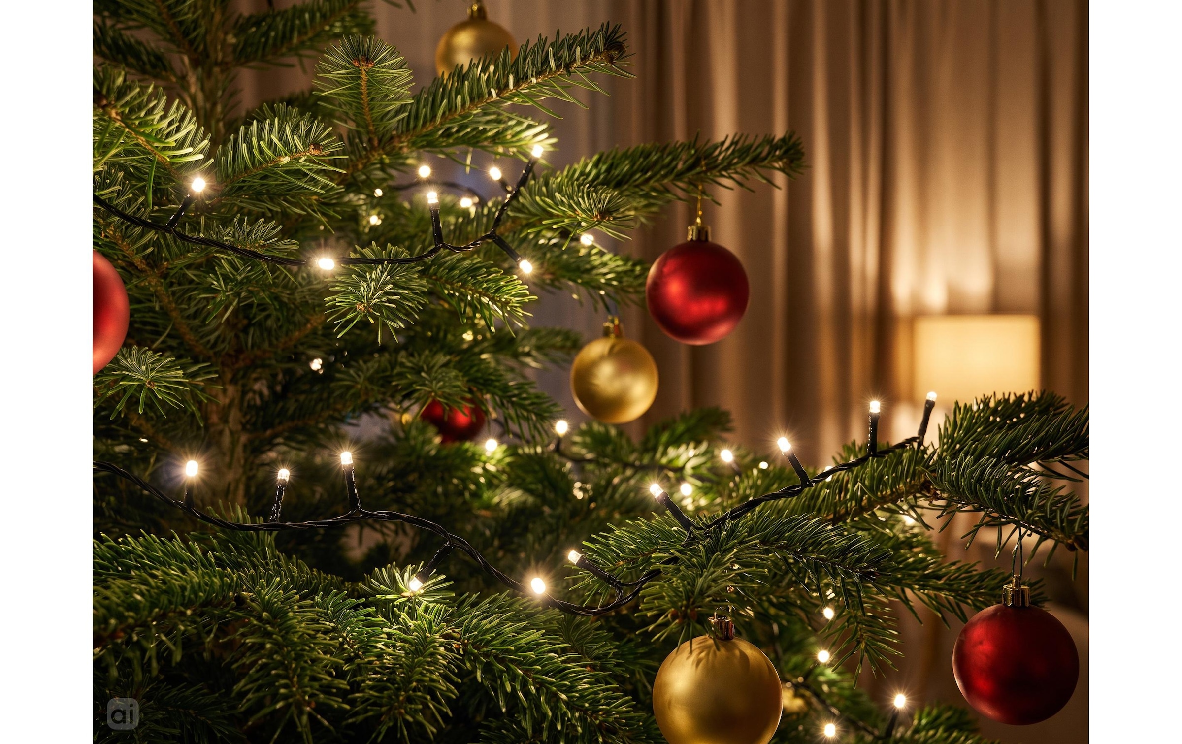 Cocon Guirlande lumineuse »Christbaumbeleuchtung, 1000 LEDs Warmweiss, 25 m«