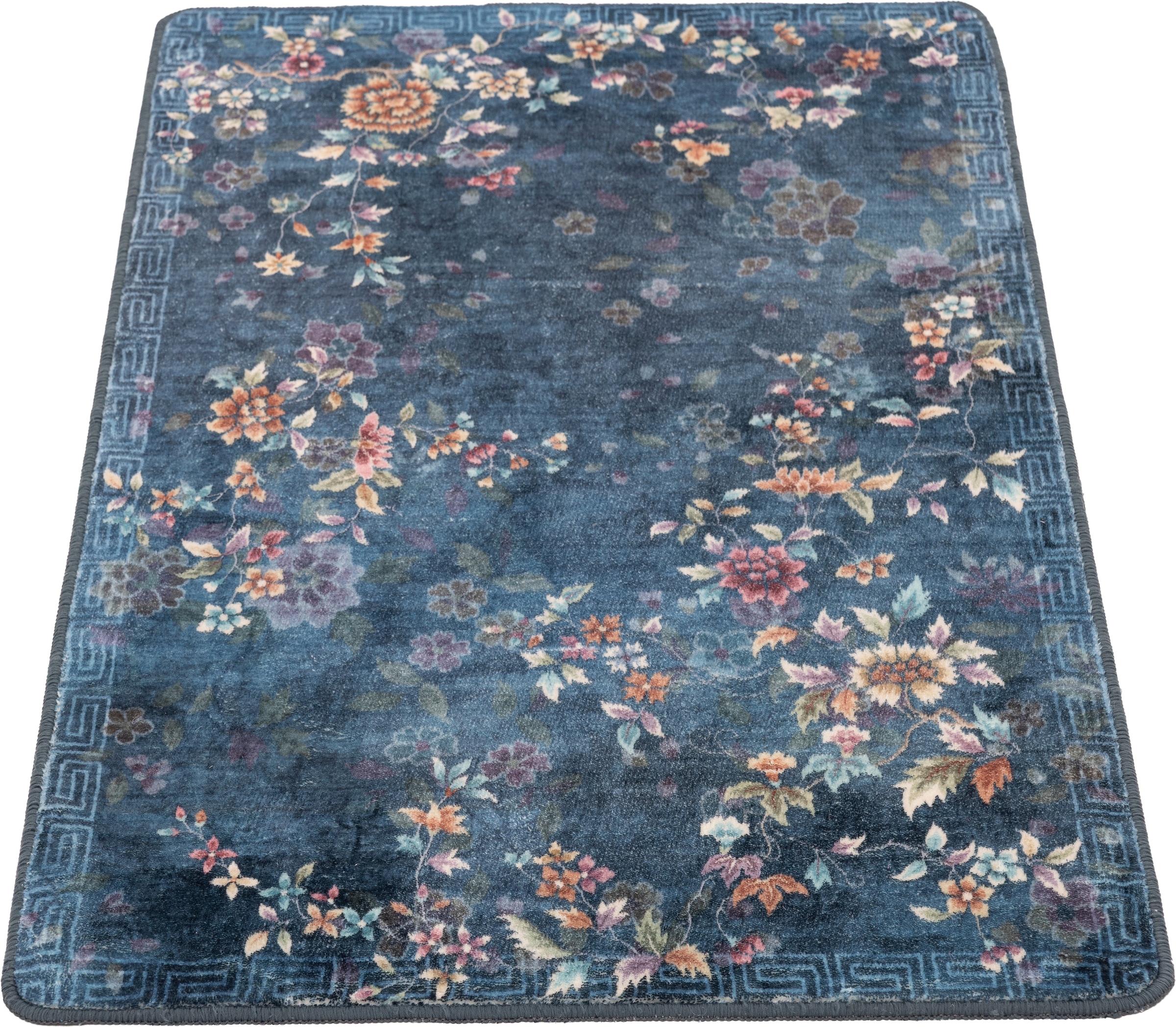 Gino Falcone Tapis de bain »Aquata GF-165, Badvorleger, Badezimmer Teppich« Höhe 5 mm Badteppich, bedruckt, Blumen Design, rechteckig
