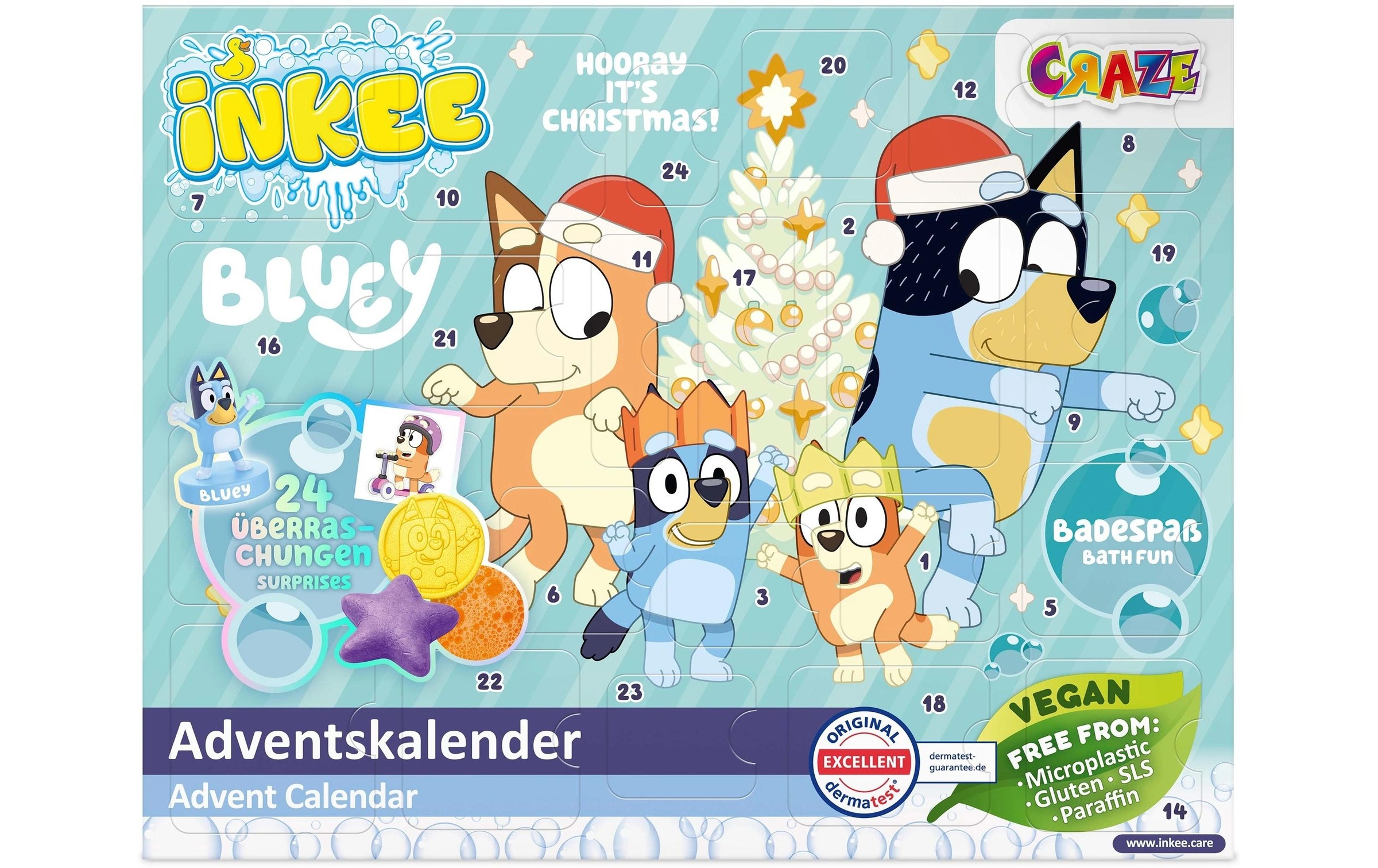 CRAZE Adventskalender »Craze CRAZE Adventskalender Inkee Bluey Spielzeug«