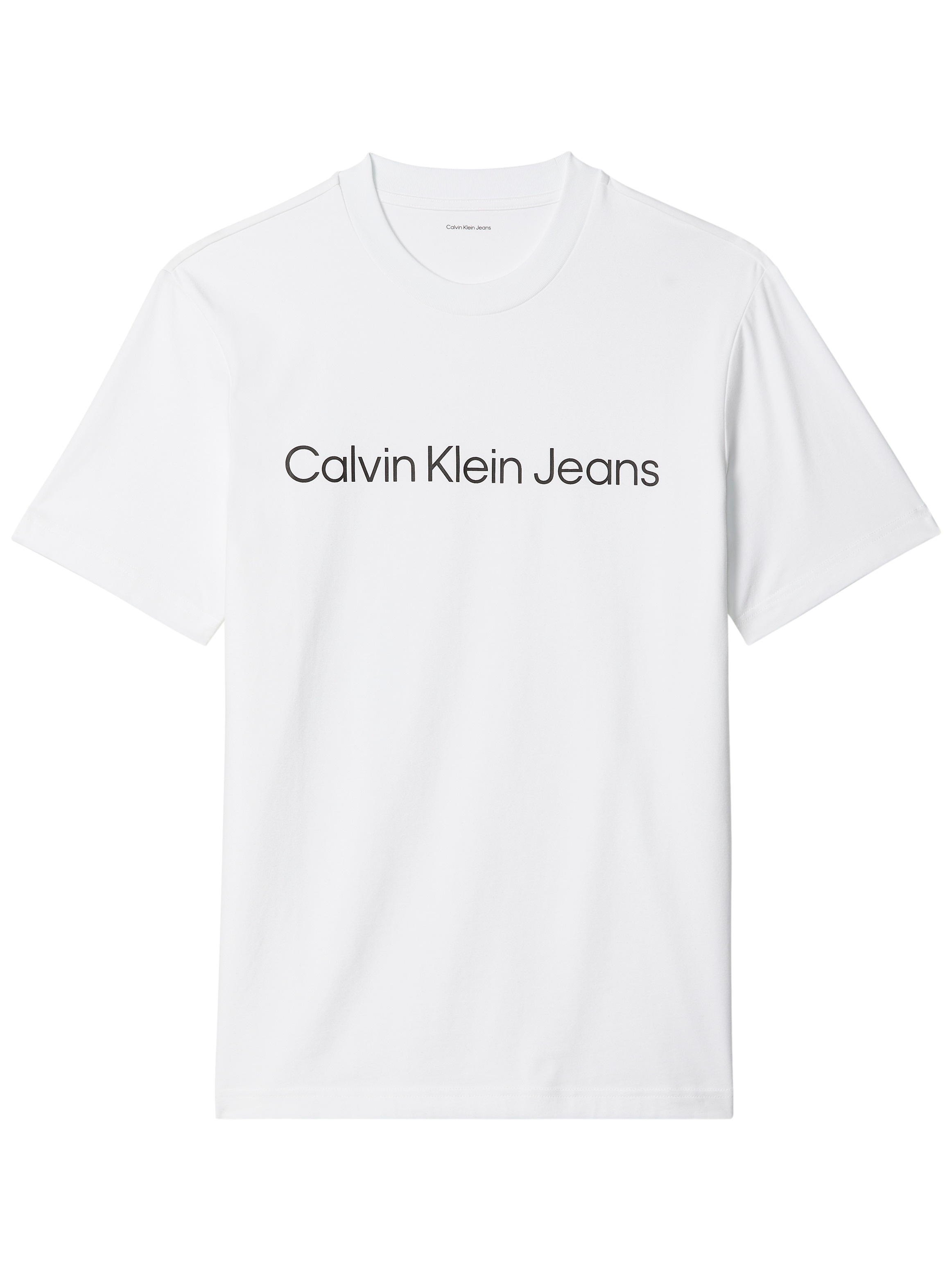 Calvin Klein Jeans T-Shirt Rundhalsausschnitt, Regular Fit, Logoschriftzug