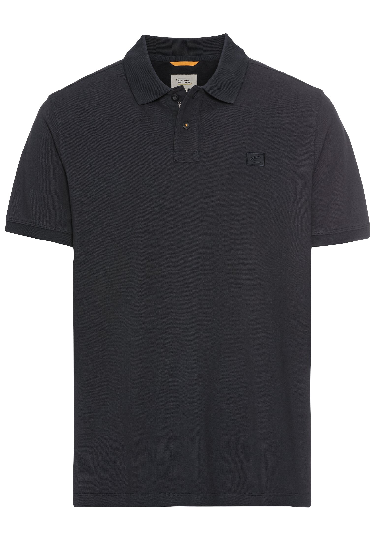 camel active Polo coupe normale, col polo, forme 2 boutons, avec broderie logo