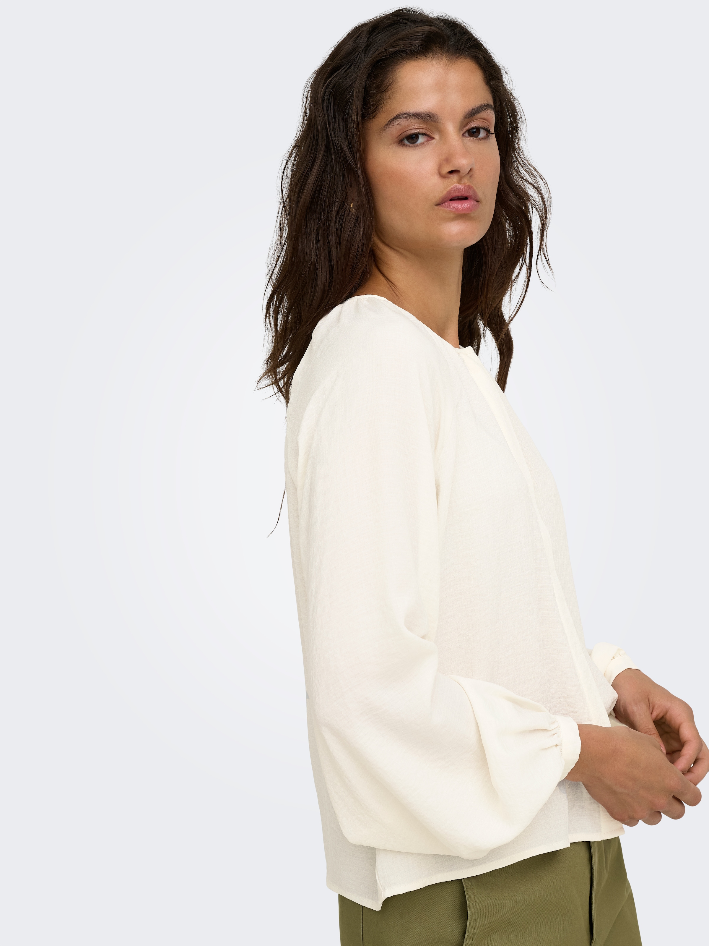 JDY Blouse à manches longues »JDYDIVYA LIFE L/S O-NECK SHIRT WVN« Polyester