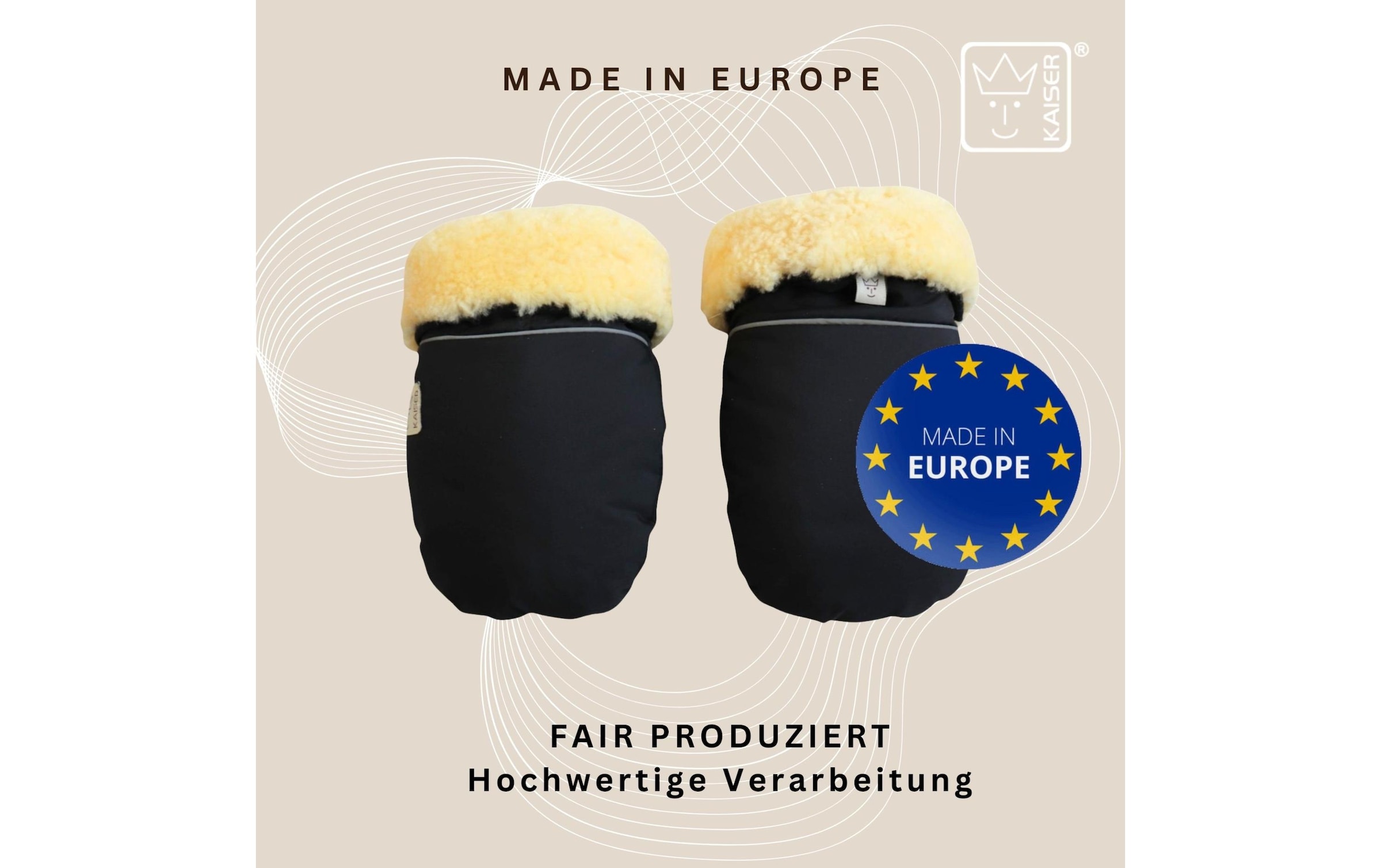 Kaiser Kinderwagen-Handwärmer »Handschuh Reflect Kiwa«