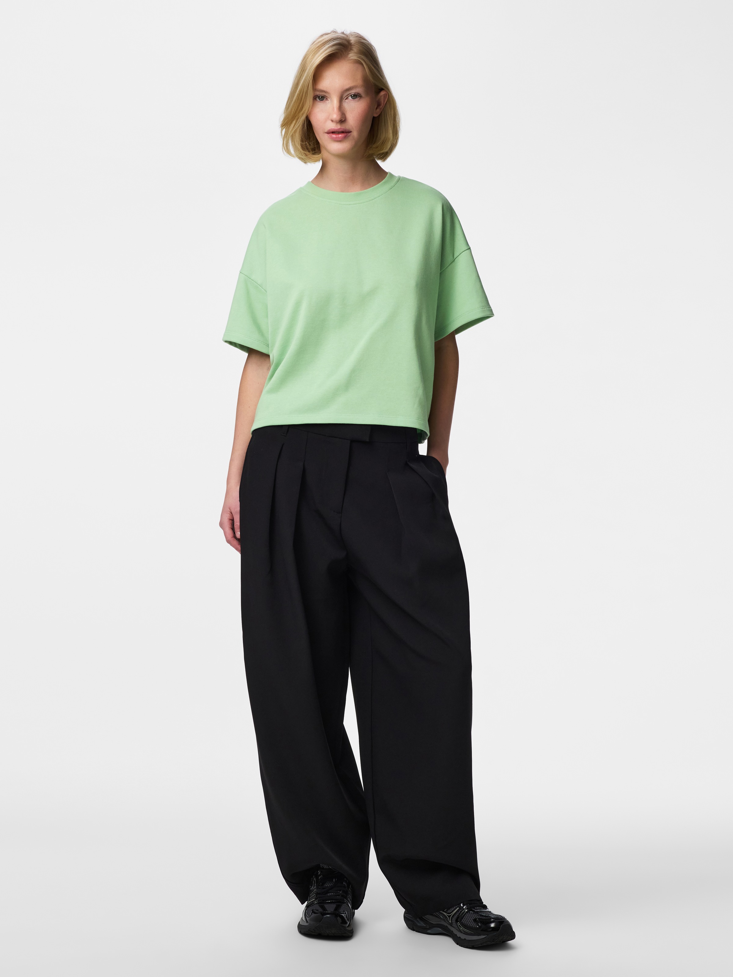 pieces Sweatshirt »PCCHILLI SUMMER 2/4 LOOSE SWEAT NOOS BC«, Baumwollmischung, loose fit
