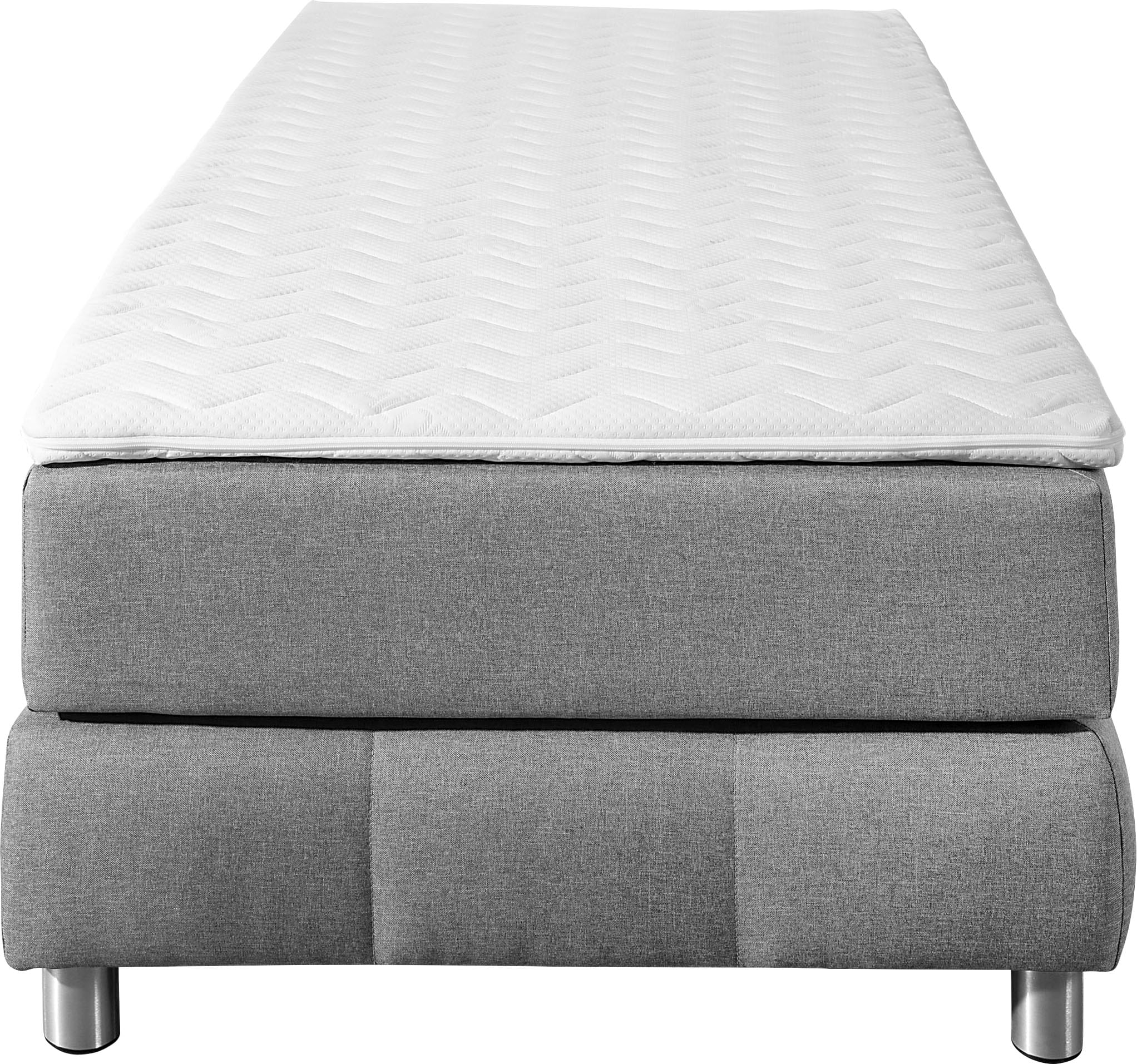 Home affaire Boxspringbett »Salo« Ohne Kopfteil, inkl. Topper, auch in Überlänge 220 cm