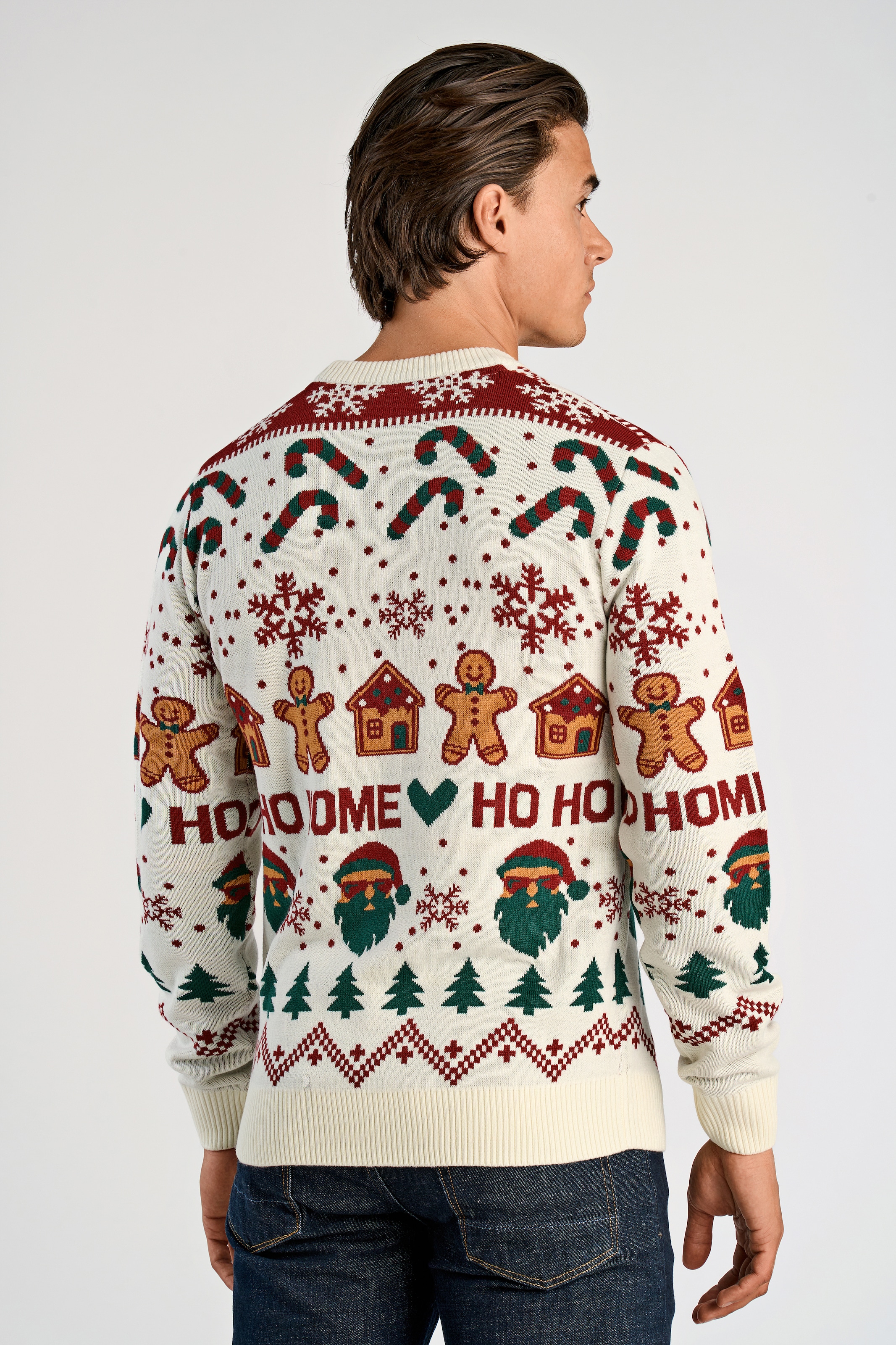 LINDBERGH Weihnachtspullover mit Intarsien Muster