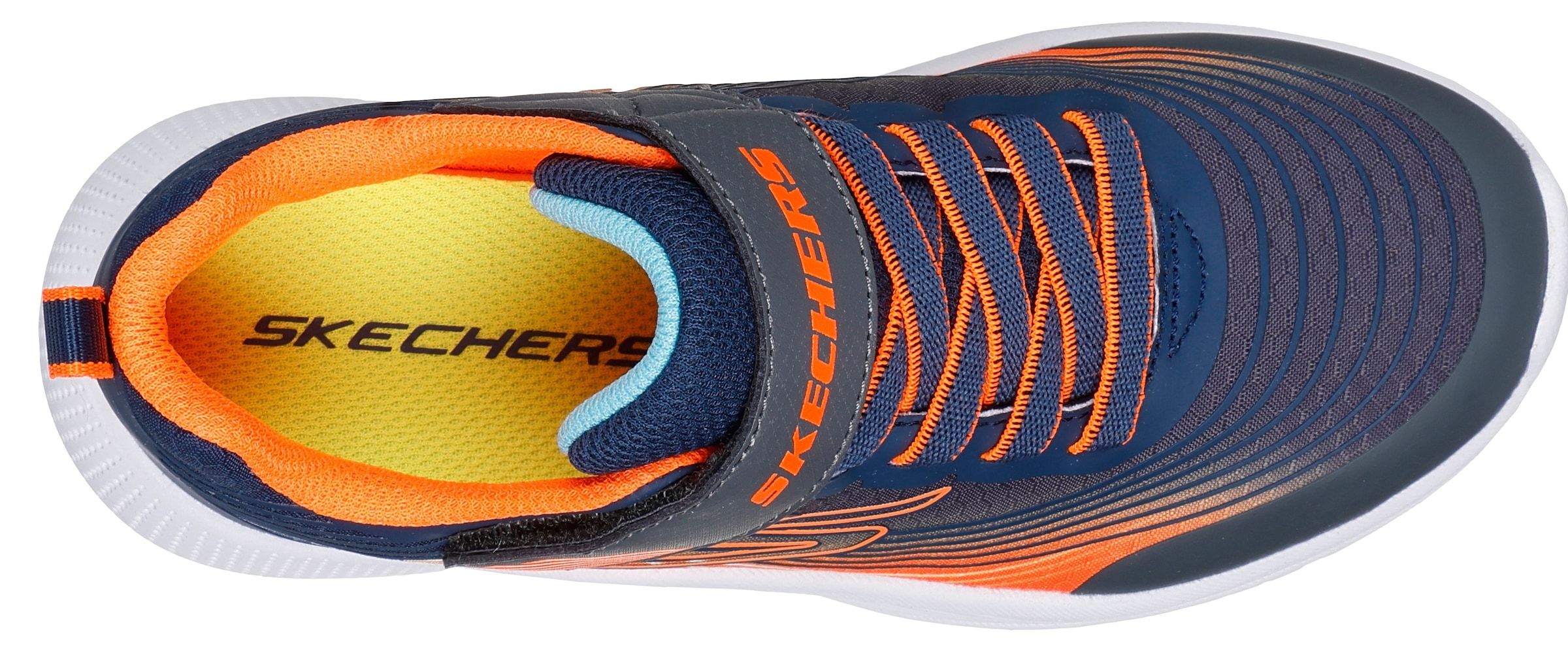 Skechers Sneakers »MICROSPEC ADVANCE«  Klettschuh in cooler Farbkombination, Grössenschablone zum Download
