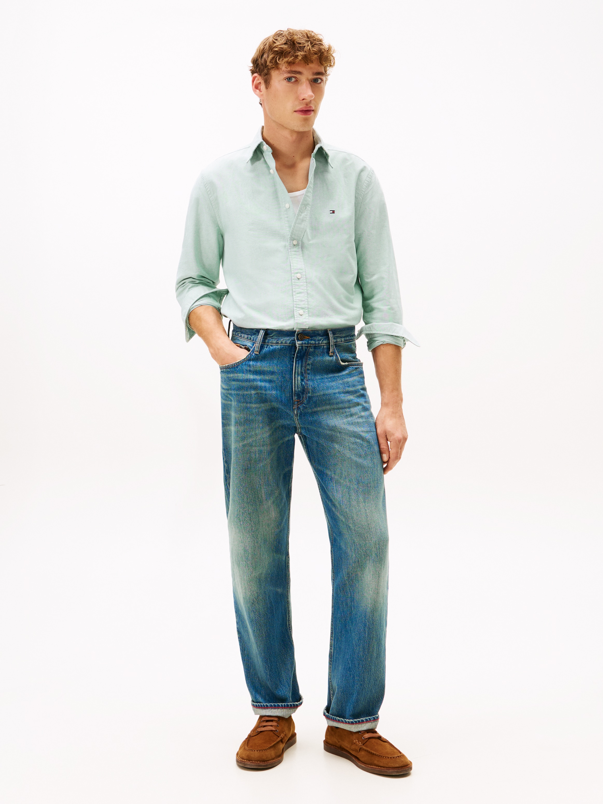Tommy Hilfiger Chemise à manches longues »SOLID HERITAGE OXFORD Regular Fit«