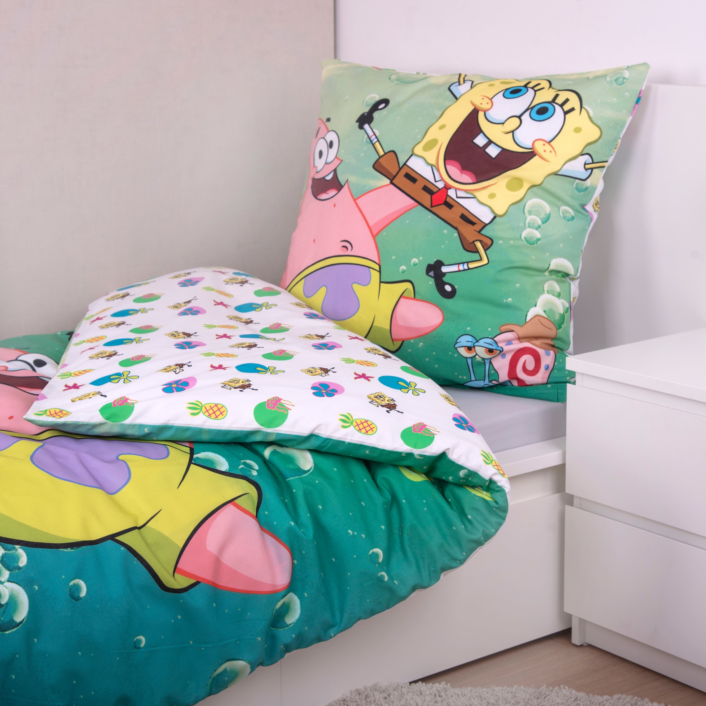 Sponge Bob Bettwäsche »Sponge Bob« 2 Stk. Wendebettwäsche