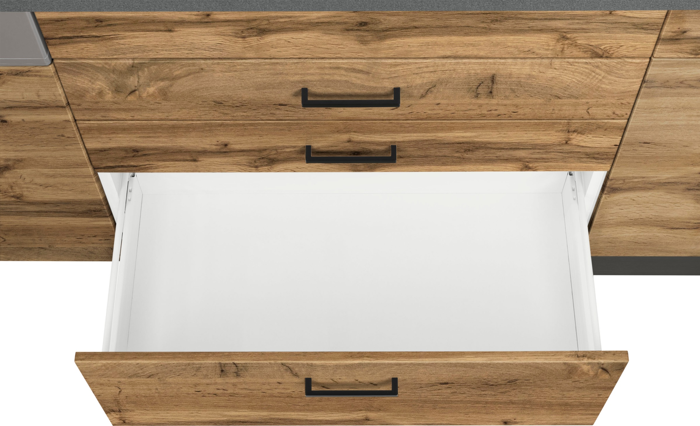 KOCHSTATION Kitchenette »KS-Trier« sans appareils électriques, largeur 380 cm