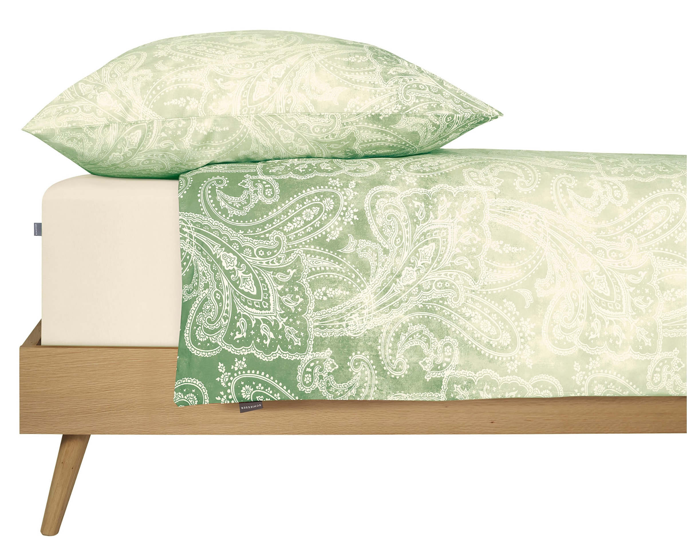 Schiesser Bettwäsche »Claire aus weicher Baumwolle mit Paisleymuster in dezentem Farbverlauf« 2 Stk. MADE IN GREEN by OEKO-TEX®