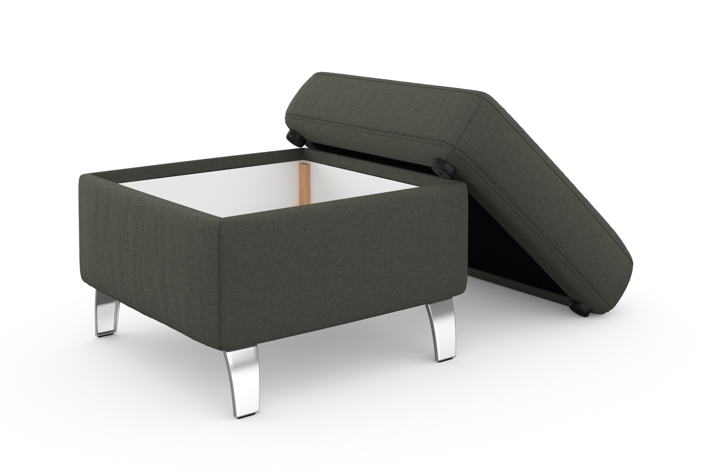 sit&more Stauraumhocker »Visby« auch erhältlich in dem mit Wasser zu reinigendem "Soft clean" Bezug