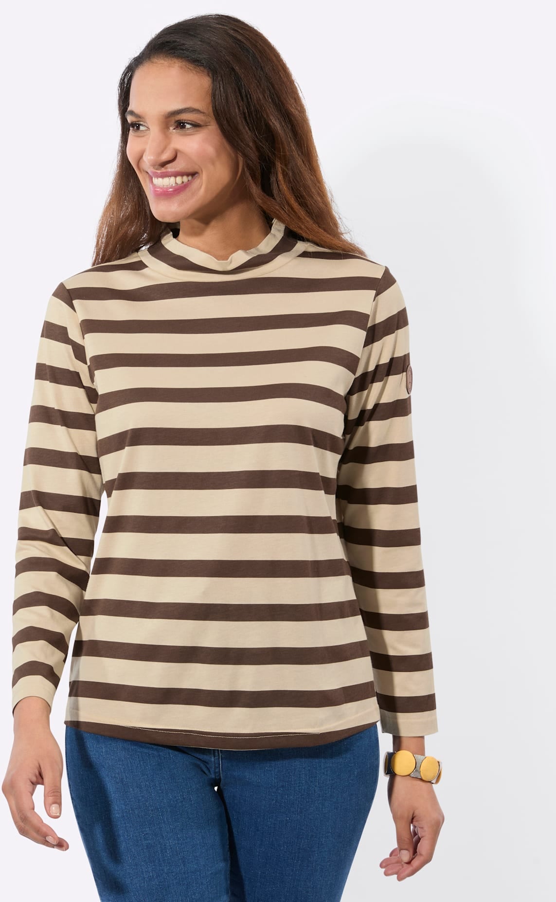 Casual Looks T-shirt à col montant »Stehkragen-Shirt« 1