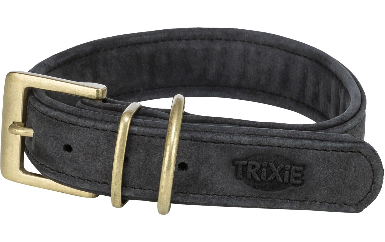 TRIXIE Collier de chien »Pure L-XL« cuir véritable taille ajustable