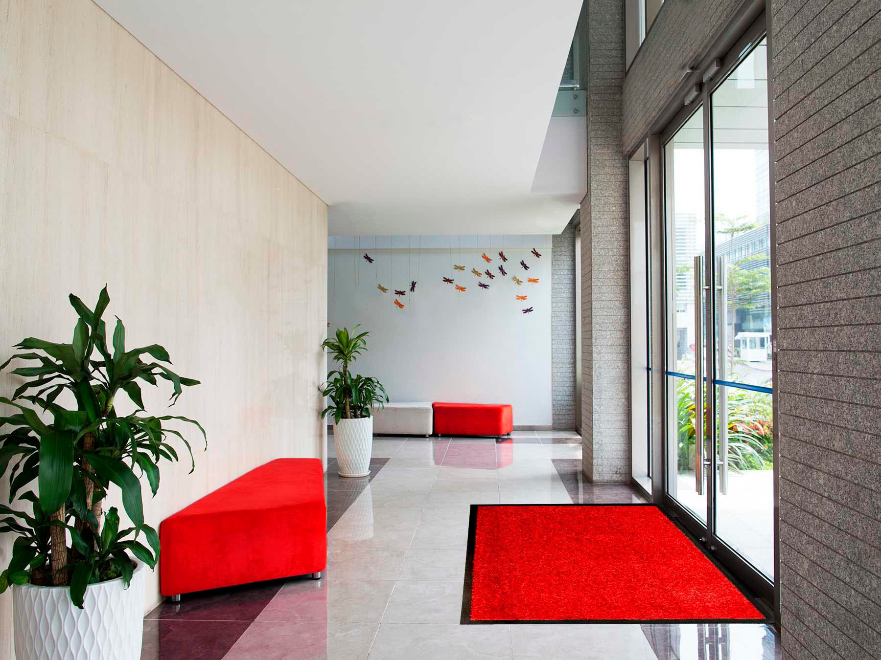 Primaflor-Ideen in Textil Fussmatte »Schmutzfangmatte CLEAN PRO, Made in Belgium« rechteckig 8 mm Höhe Uni-Farben, UV-beständig, strapazierfähig, waschbar