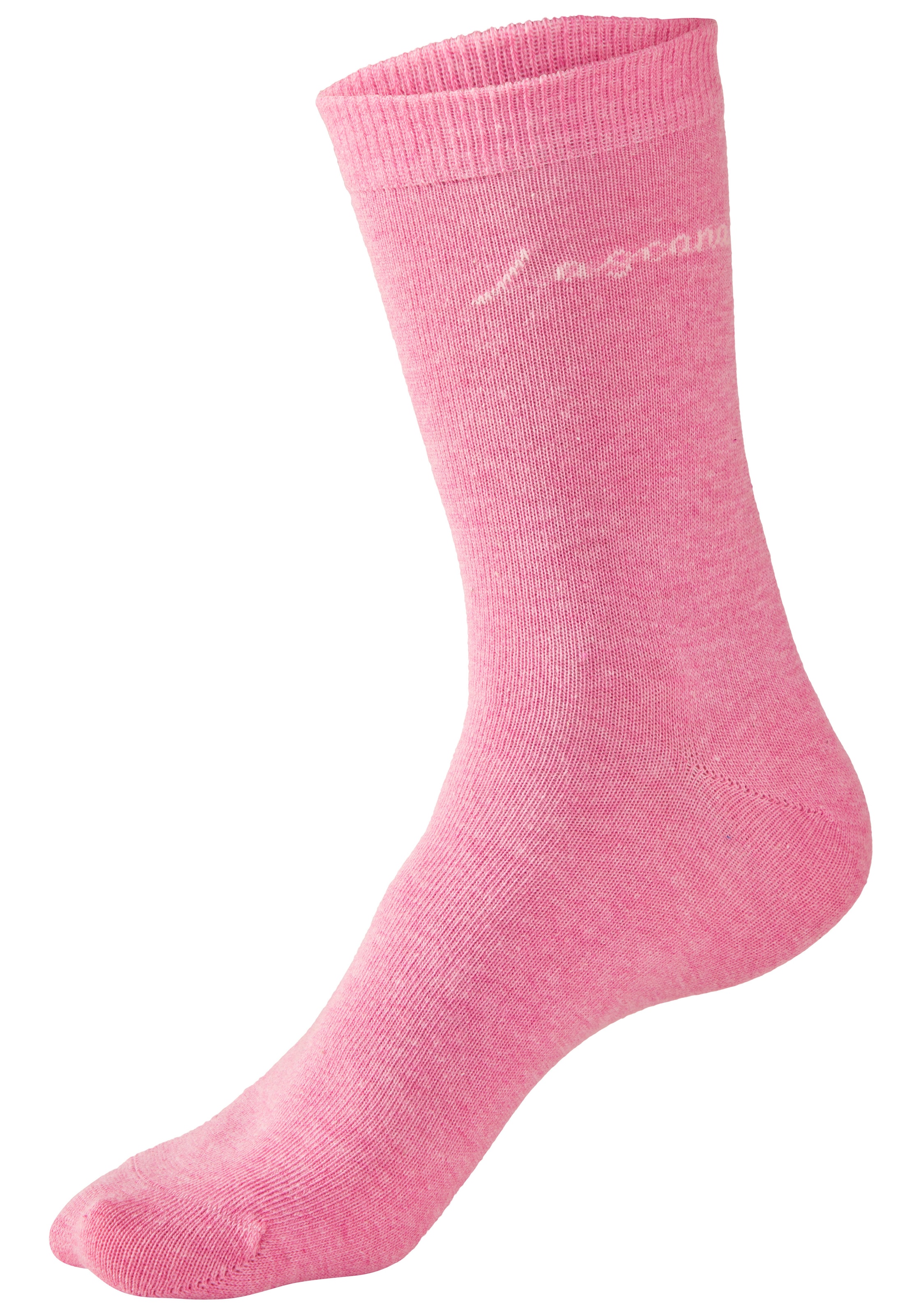 LASCANA Chaussettes basiques »für Damen mit eingestricktem Markenlogo« Boîte, 7 cuis tlg. dans une jolie boîte cadeau