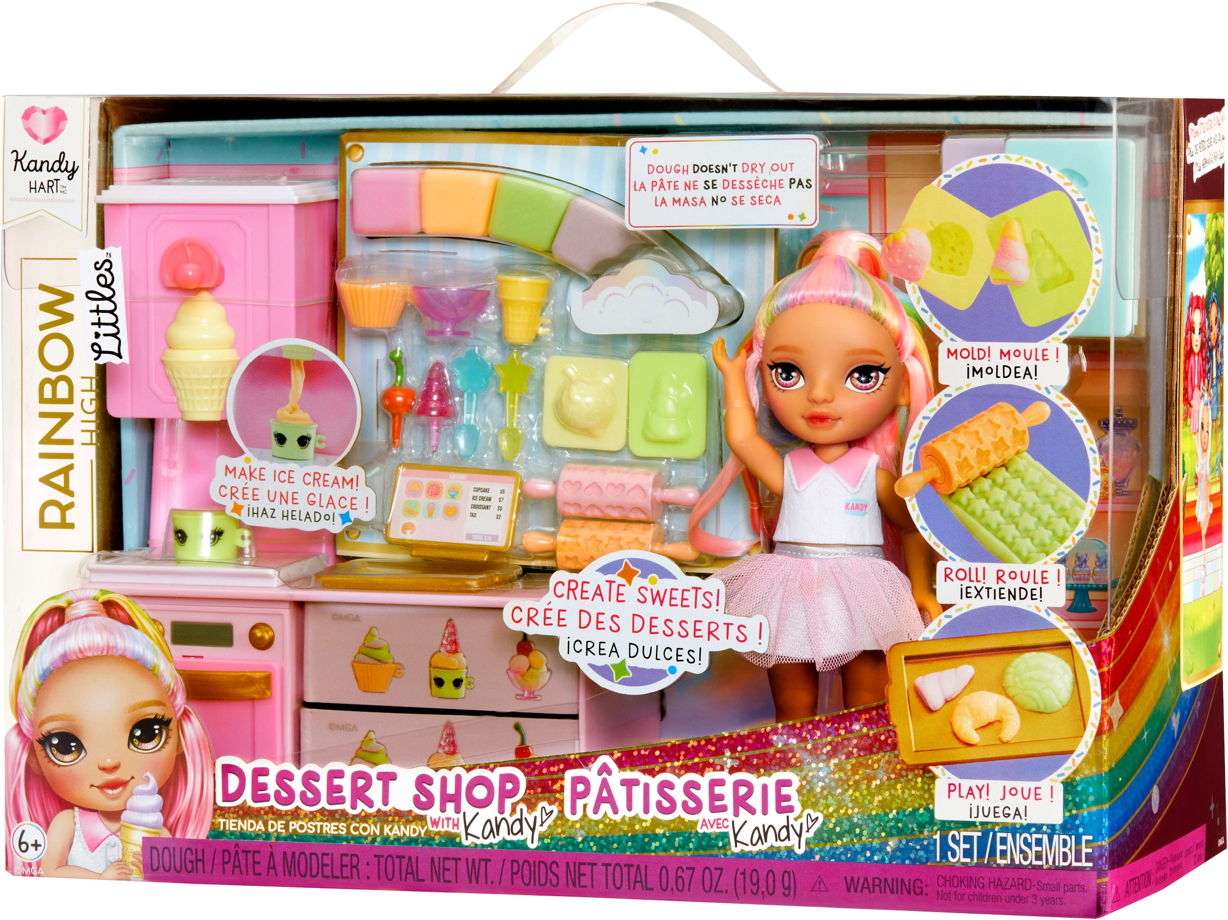RAINBOW HIGH Minipuppe »Rainbow High Little Dessert Shop with Kandy Playset«