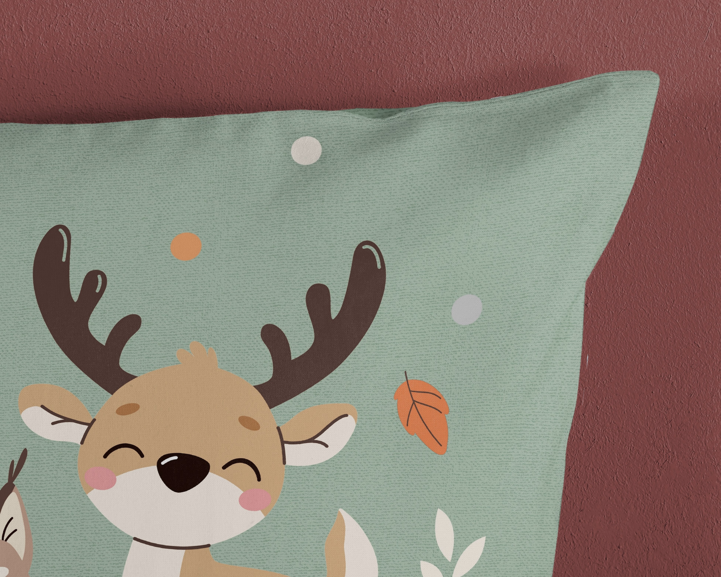 good morning Kinderbettwäsche »Ville« 2 Stk. tlg. Baumwolle, Renforcé, Wendeoptik, Kind, Herbst, Tiere