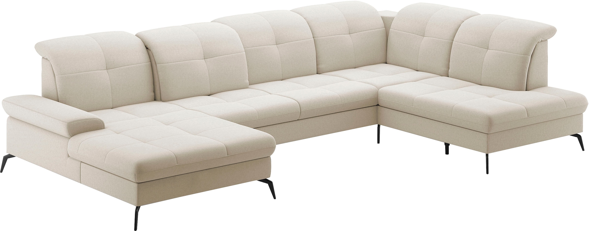 sit&more Paysage de salon »Amica, U-Form, inkl. Sitztiefenverstellung und Armteilverstellung« wahlweise mit Kopfteilverstellung, Bettfunktion und Bettkasten