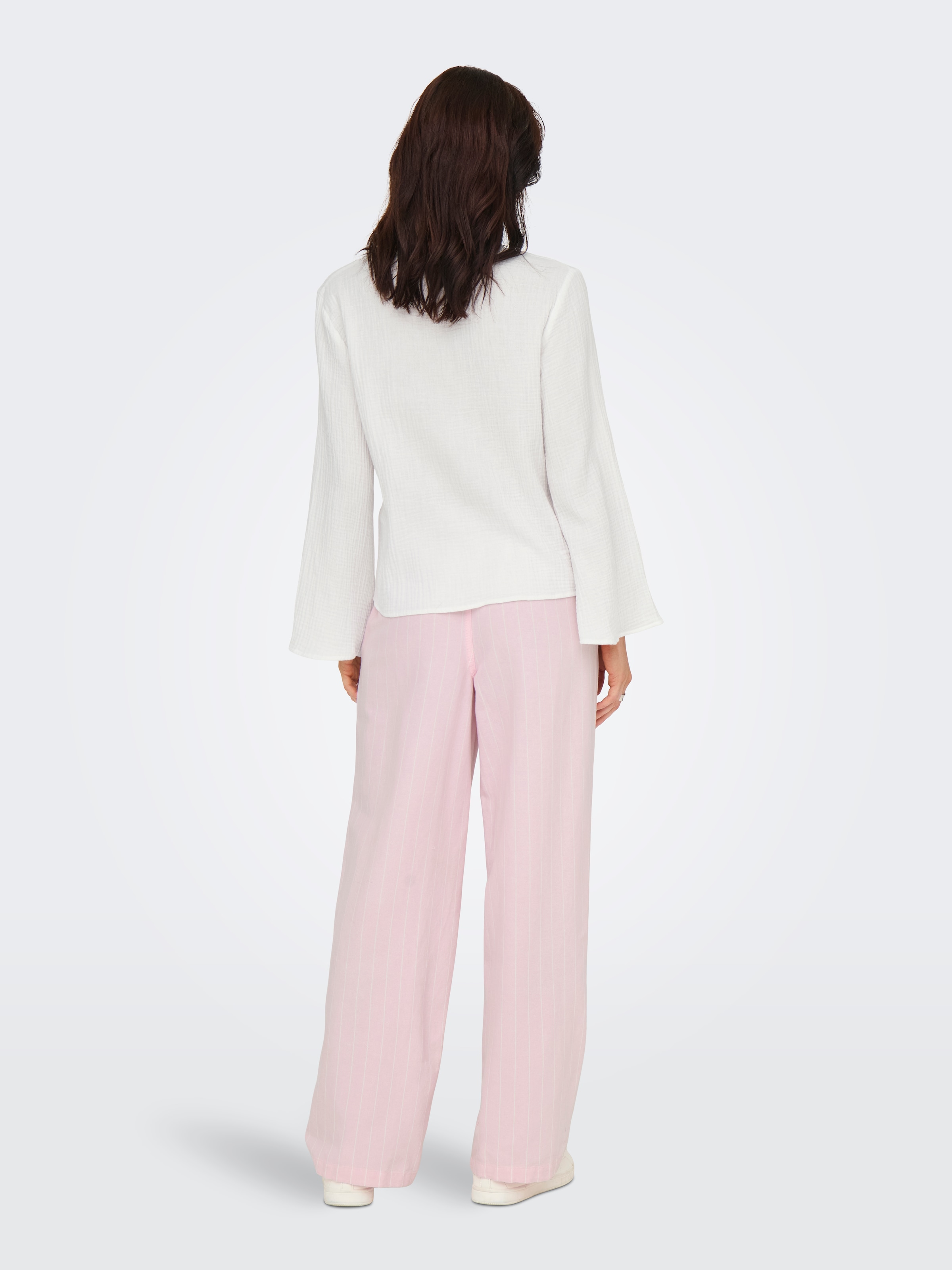 JDY Blouse à manches longues »JDYTHEIS LIFE L/S TOP WVN NOOS« coton, coupe régulière, qualité mousseline