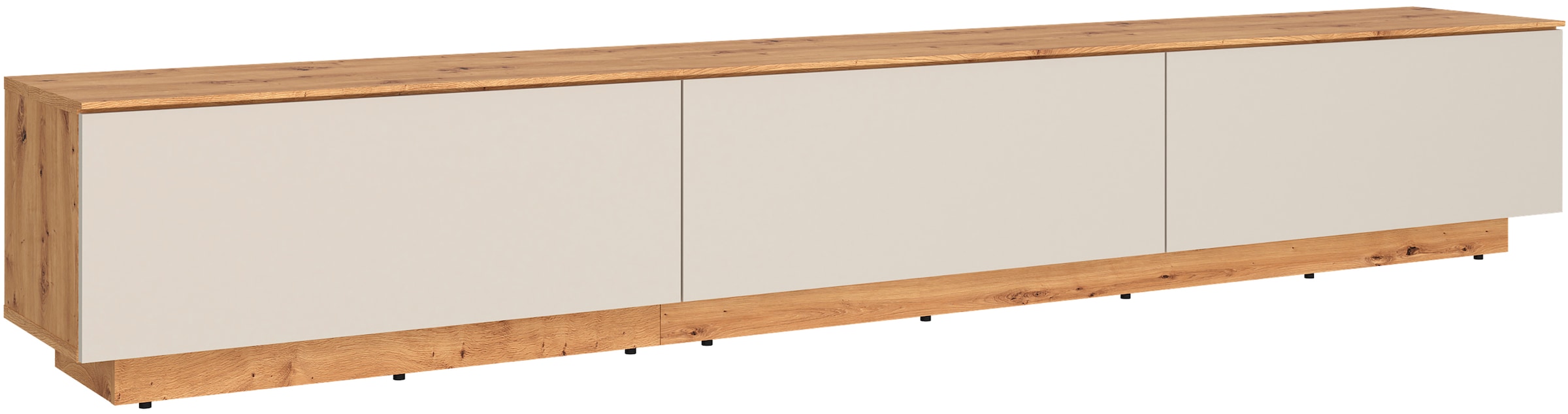 GOODproduct Lowboard »3 Klappen und viel Stauraum« hängend oder stehend, grifflos, modern, Breite 240cm