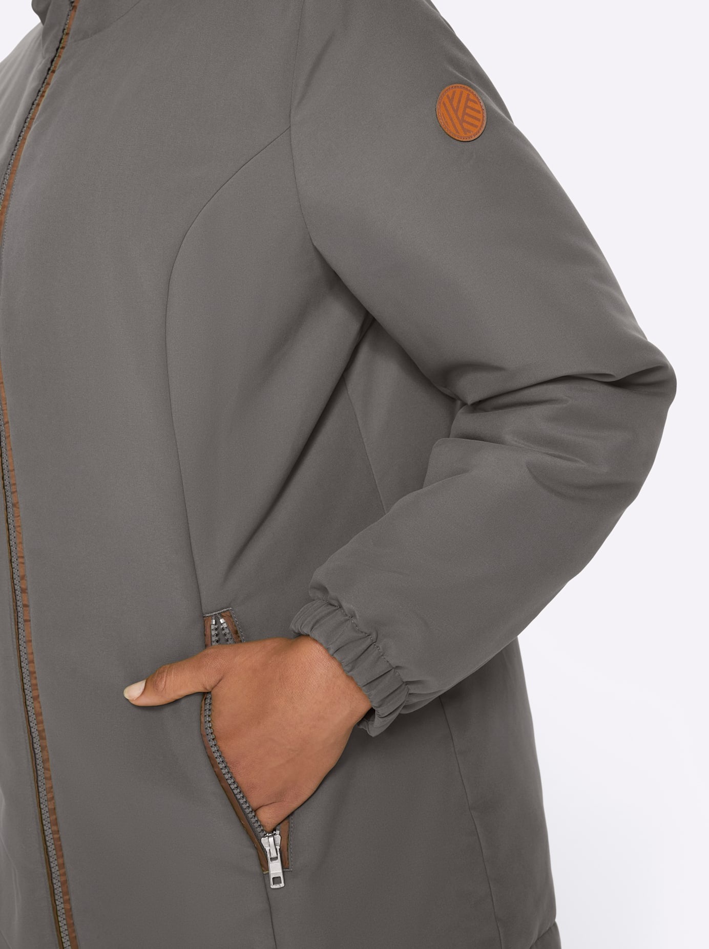Classic Basics Langjacke mit Kapuze