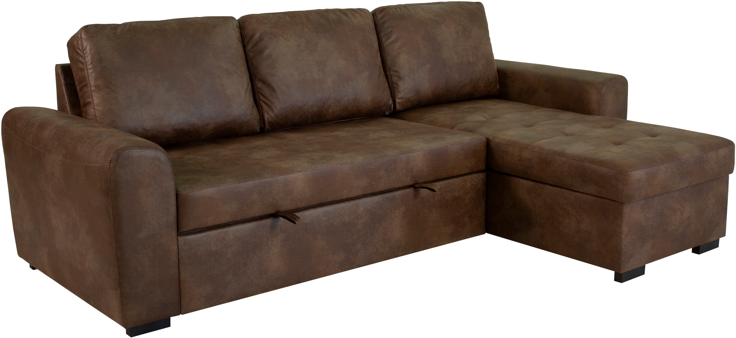 Trends by HG Canapé d'angle »Poll L-Form, B: 245 cm« mit Bettfunktion & Bettkasten