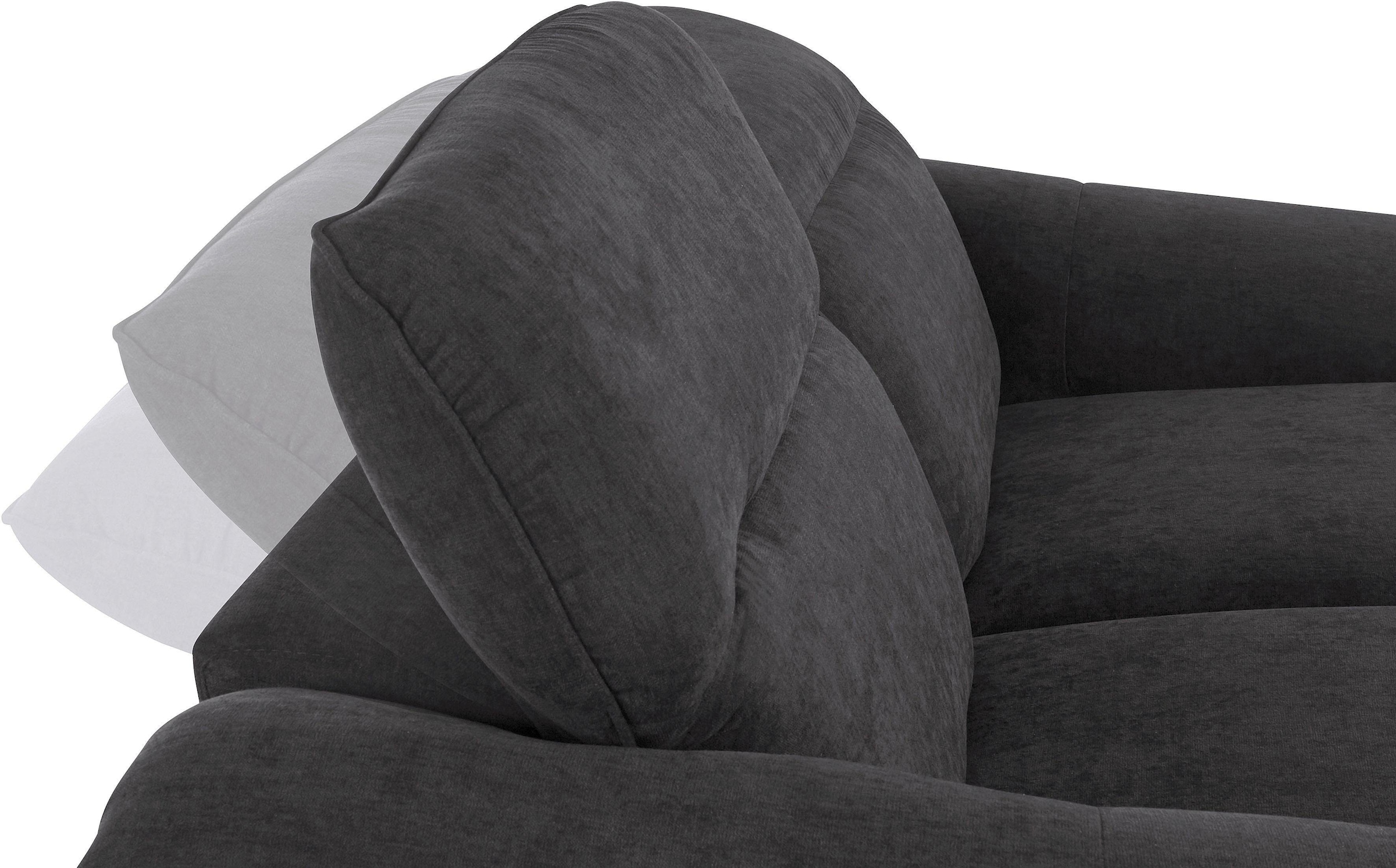 COTTA Ensemble rembourré »Teresa« Set,  Set bestehend aus: 2-Sitzer mit Kopfteilverstellung & Hocker