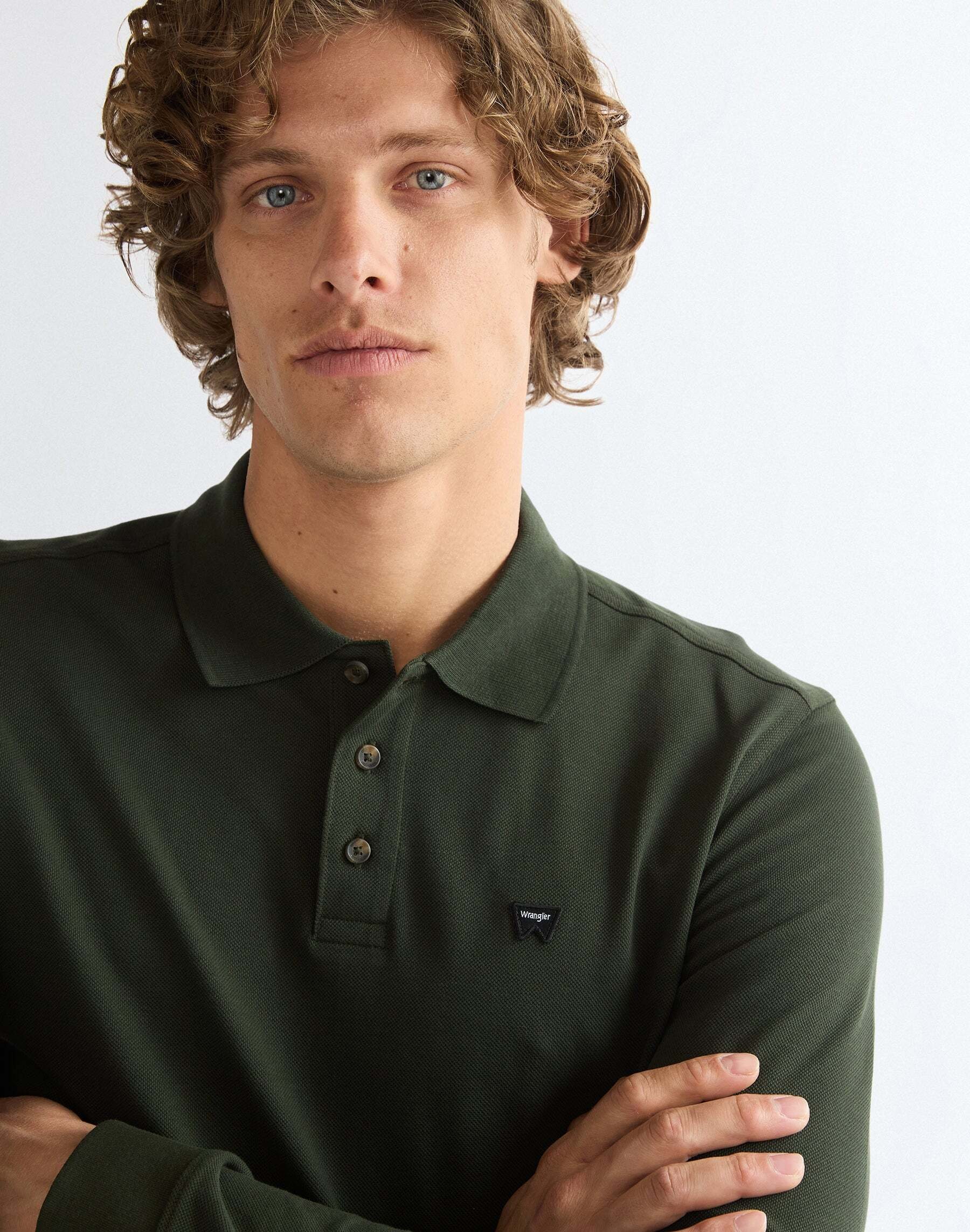 Wrangler Langarm-Poloshirt »WRANGLER Langarmpolo Polo«