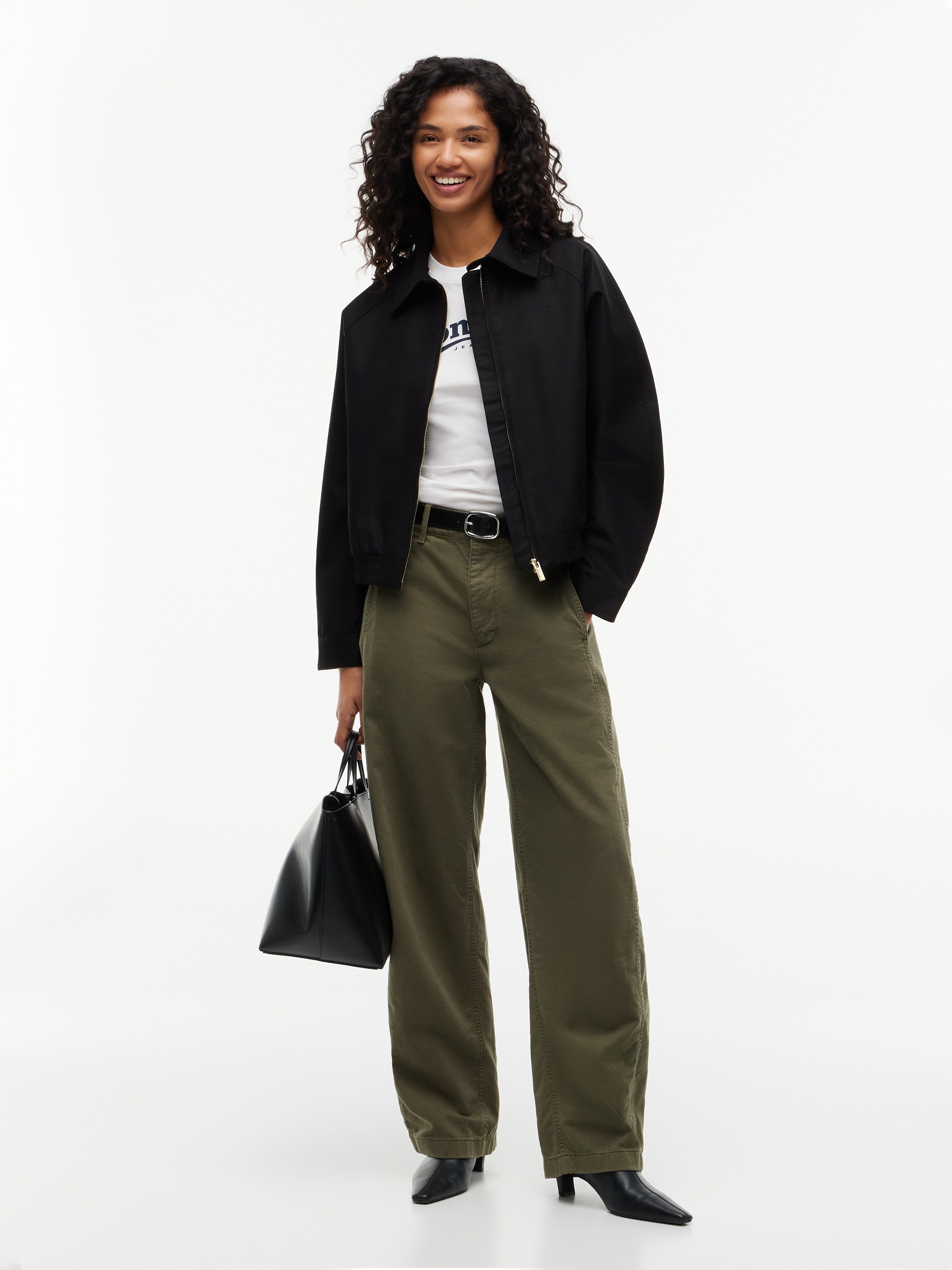Tommy Jeans Blouson »TJW SCRIPT COACH JACKET« mélange de coton