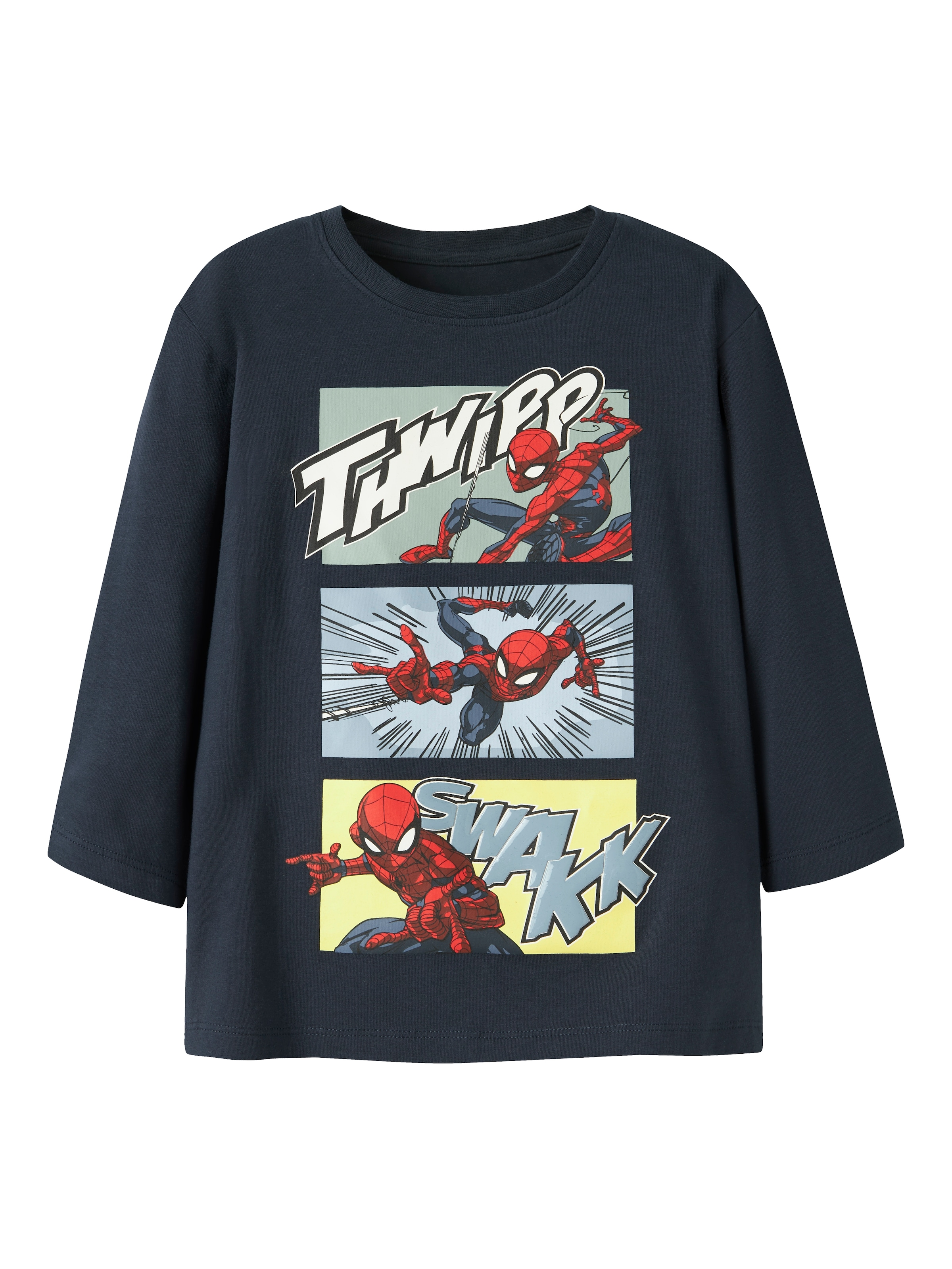 Name It T-Shirt »NMMJARL SPIDER LS NREG TOP NOOS MAR« Baumwollmischung, regular fit