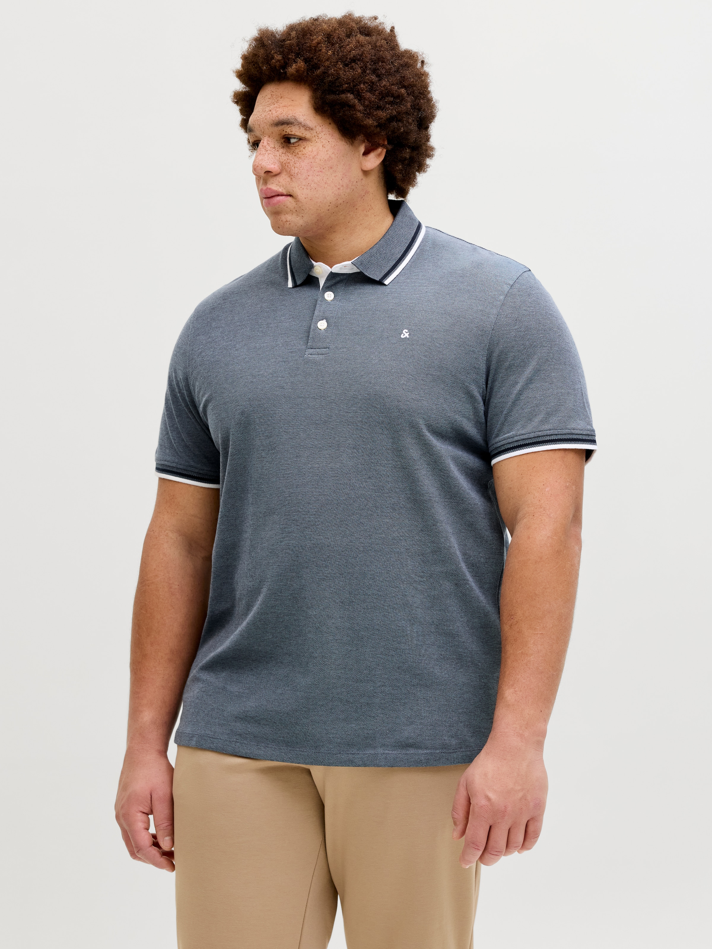Jack & Jones PlusSize »JJEPAULOS POLO SS NOOS PLS« coton, coupe régulière