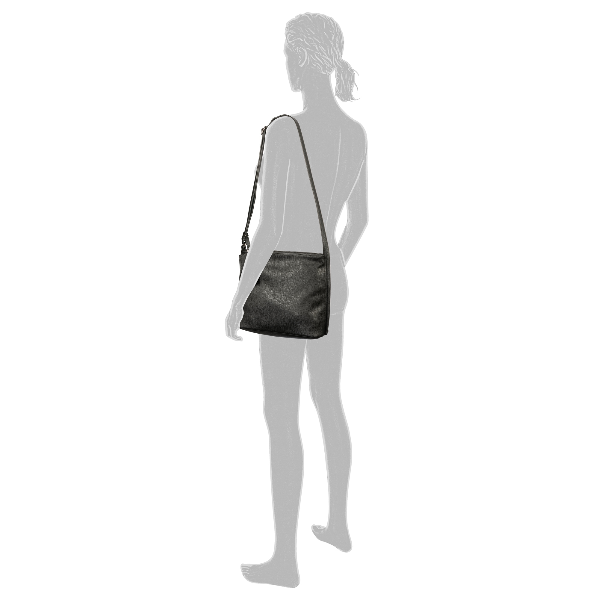 TOM TAILOR Hobo »Amarea« weiches Lederimitat mit geradlinigem Schnitt und klaren kühlen Farben