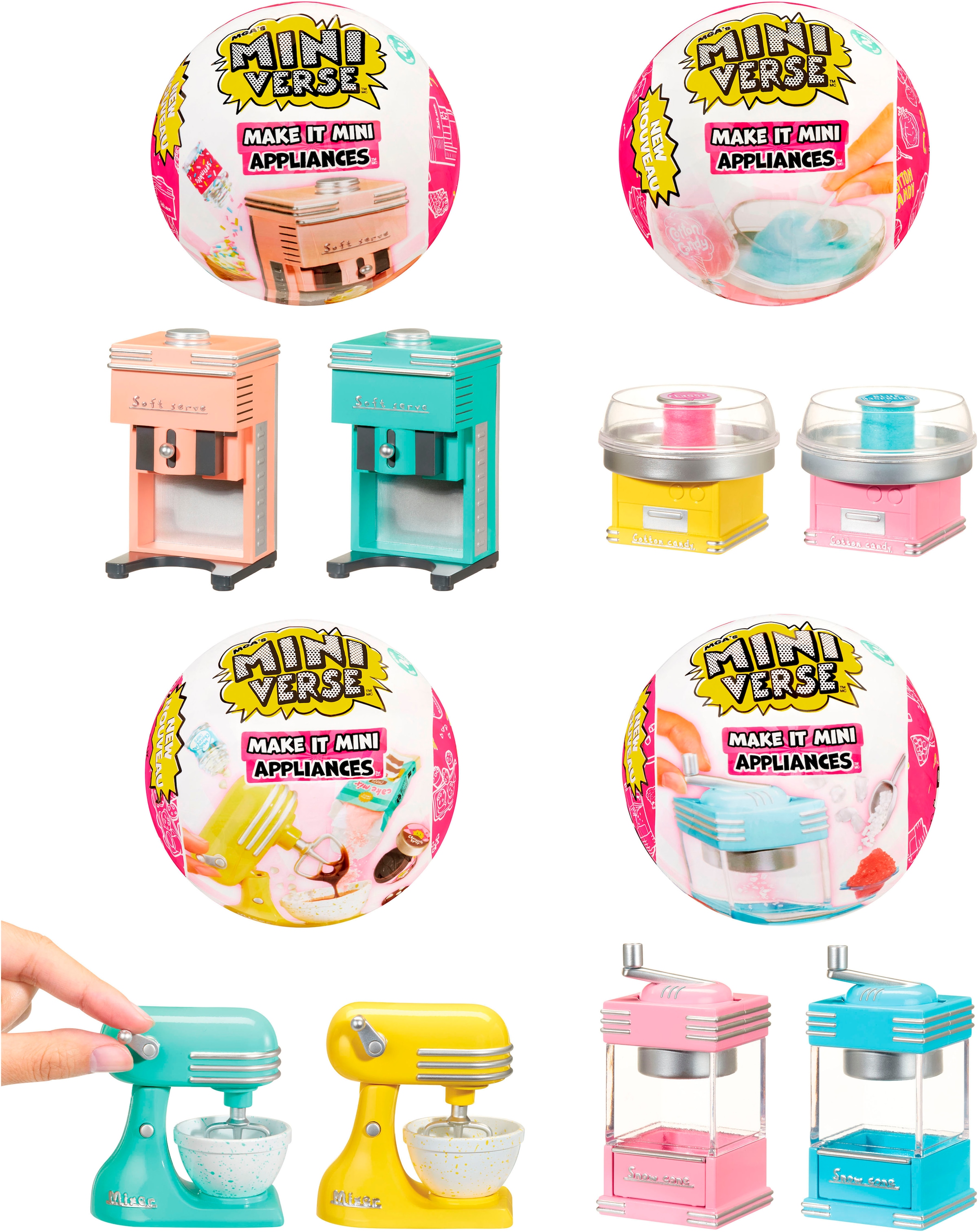 MGA ENTERTAINMENT Set créatif »MGA's Miniverse - Make It Mini Appliances« Lieferung nur 1 Kugel - sortierte Lieferung
