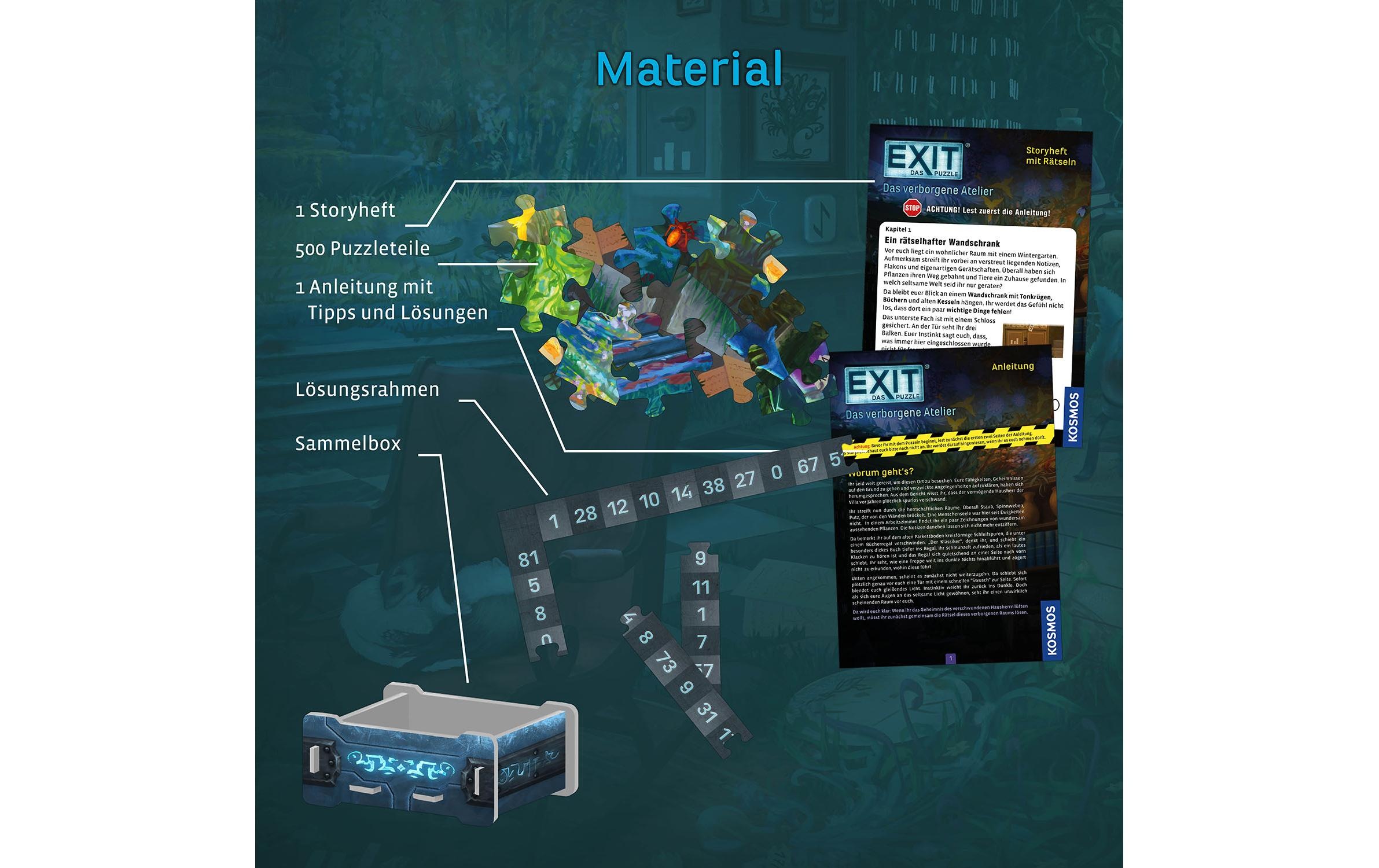 Kosmos Puzzle »– Das Puzzle: Das verborgene Atelier -DE-«