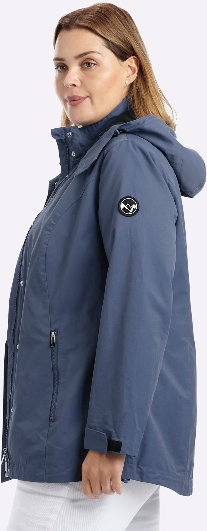 Sheego Veste de pluie avec capuche