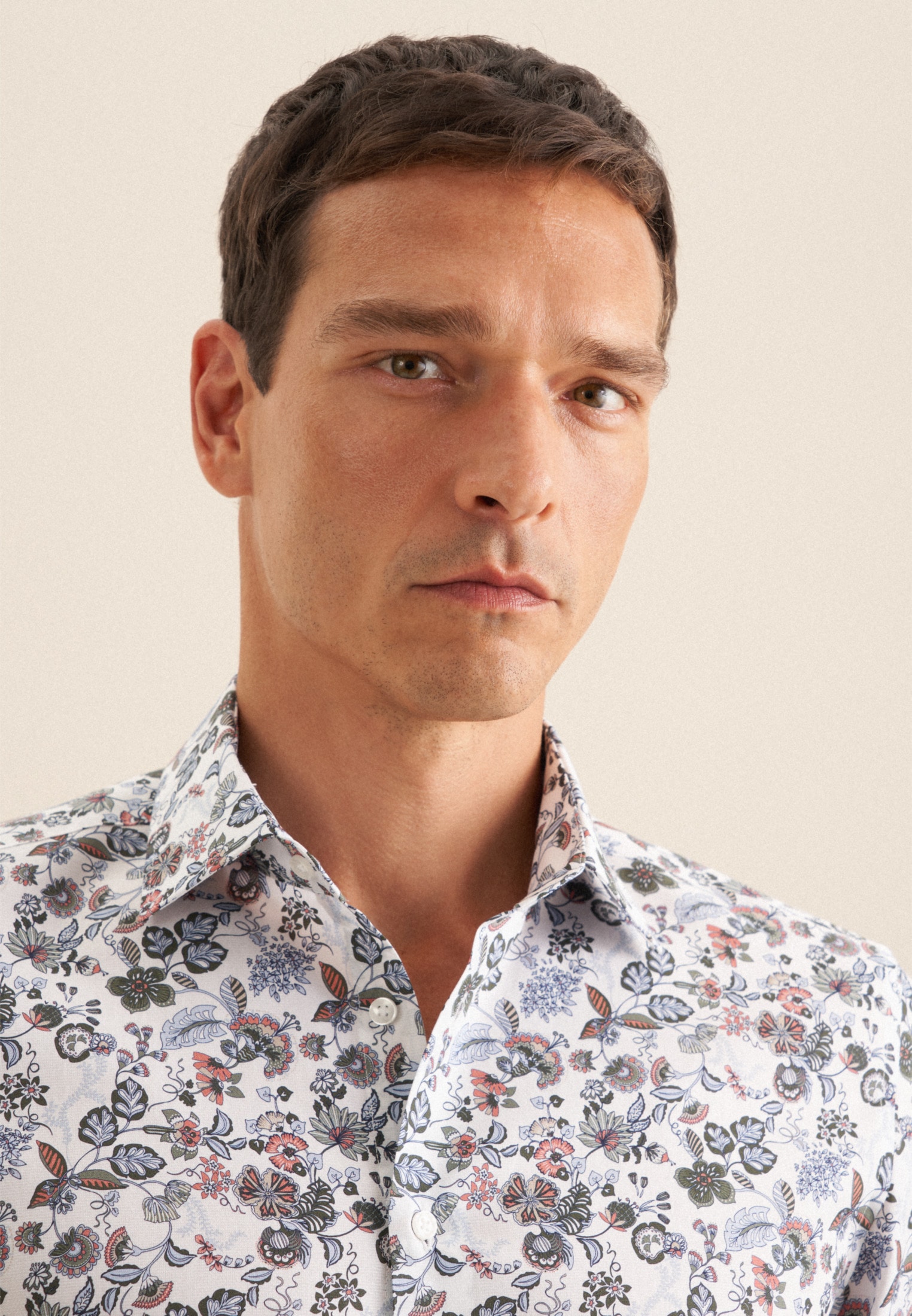 seidensticker Businesshemd »Slim« Slim 1/1 Kentkragen Druck