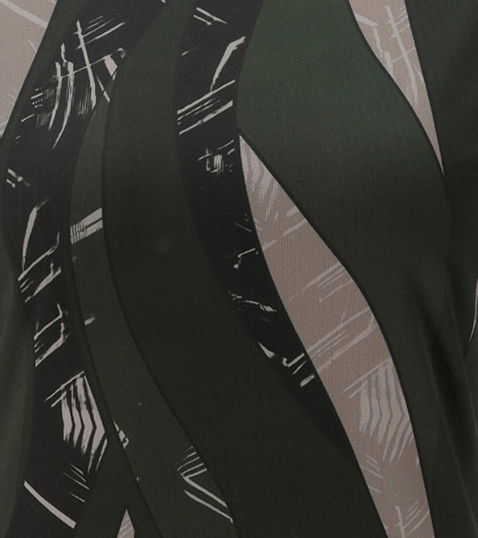 Aniston SELECTED Robe midi en qualité mesh avec motif harmonieux - NOUVELLE COLLECTION