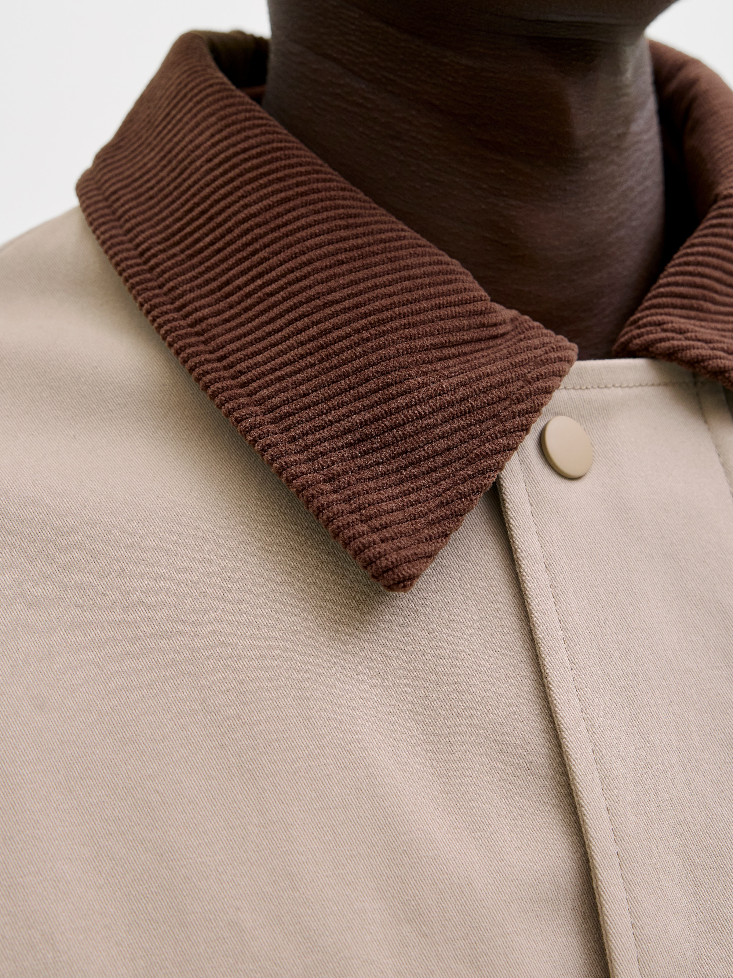 Jack & Jones Veste courte »JJEGRAHAM WORKER JACKET SN« mit Fly-Away-Kragen