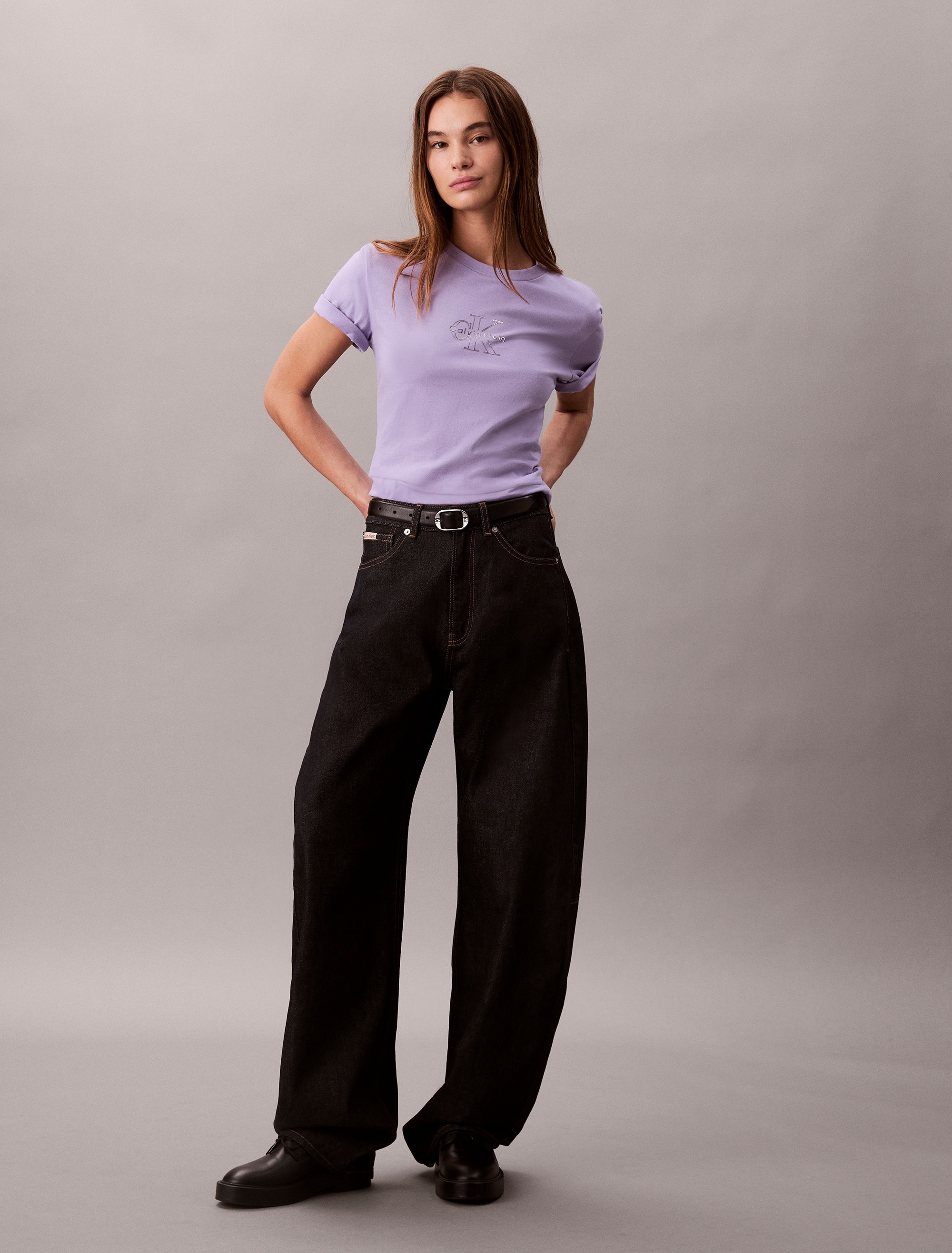 Calvin Klein Jeans T-shirt »SS CLASSIC FOIL MONOLOGO TEE« Mit Metallic-Logo