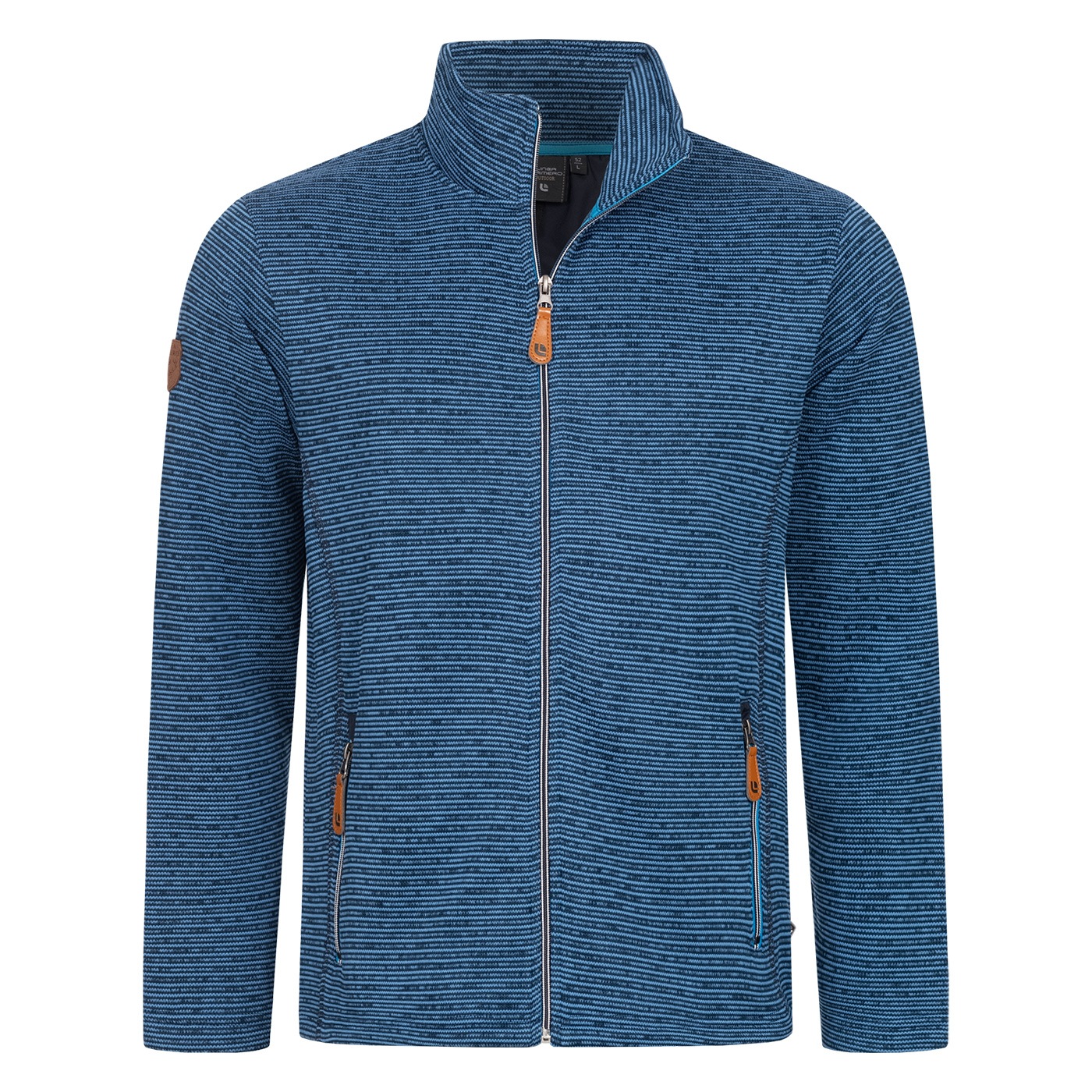 DEPROC Active Strickfleecejacke »LACEWOOD MEN« Kontrastreissverschluss