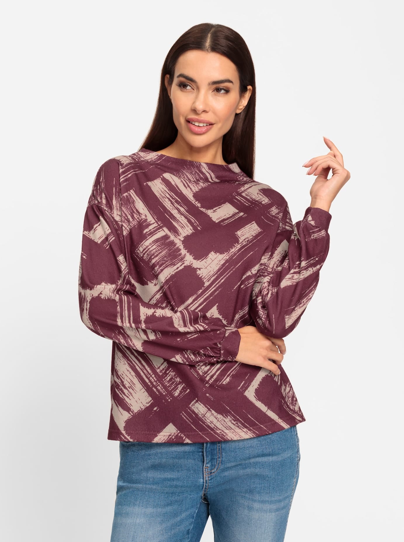 heine Langarmshirt »Druck-Shirt« 1 Stk. tlg.