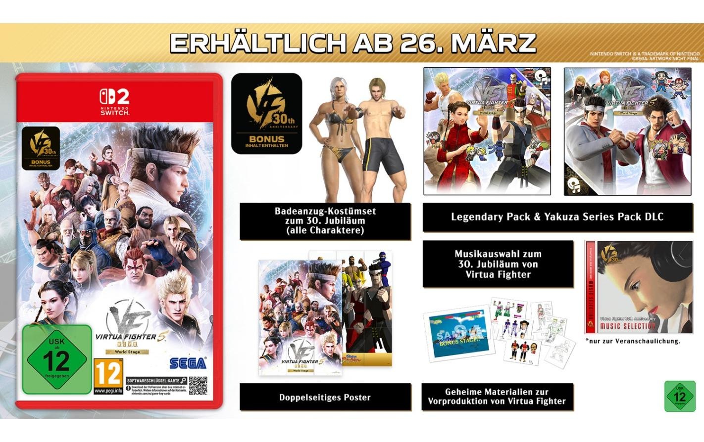 Sega Logiciel de jeu »Virtua Fighter 5 R.E.V.O. World Stage 30th Anniversary Edition« Nintendo Switch 2