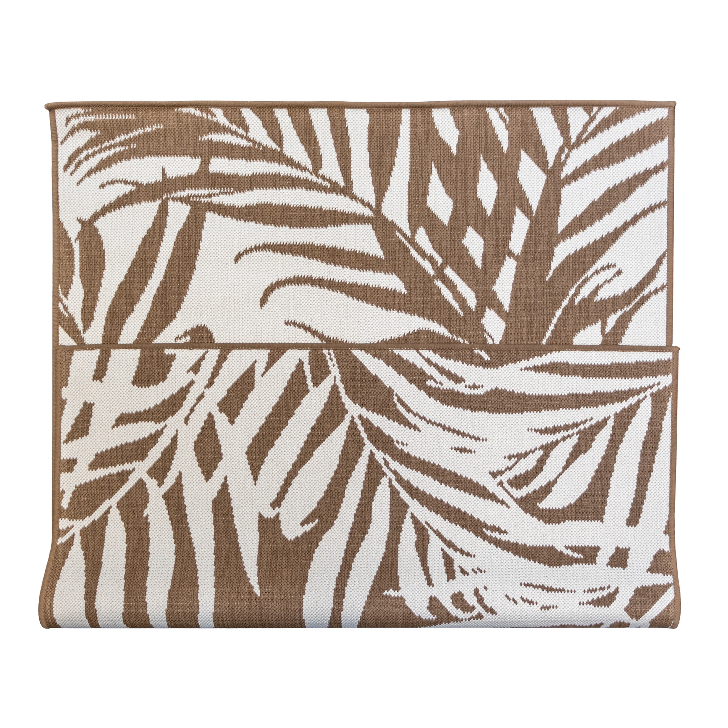 Primaflor-Ideen in Textil Teppich »Outdoorteppich REVERSO - Palm Tree« rechteckig 5 mm Höhe Wendeteppich, Palmblätter, In- und Outdoor geeignet, wasserfest